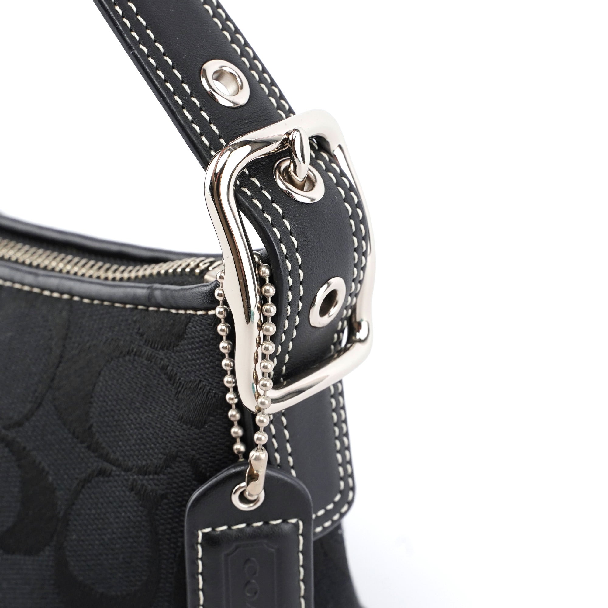 8K01 Black Signature C Demi Shoulder Bag