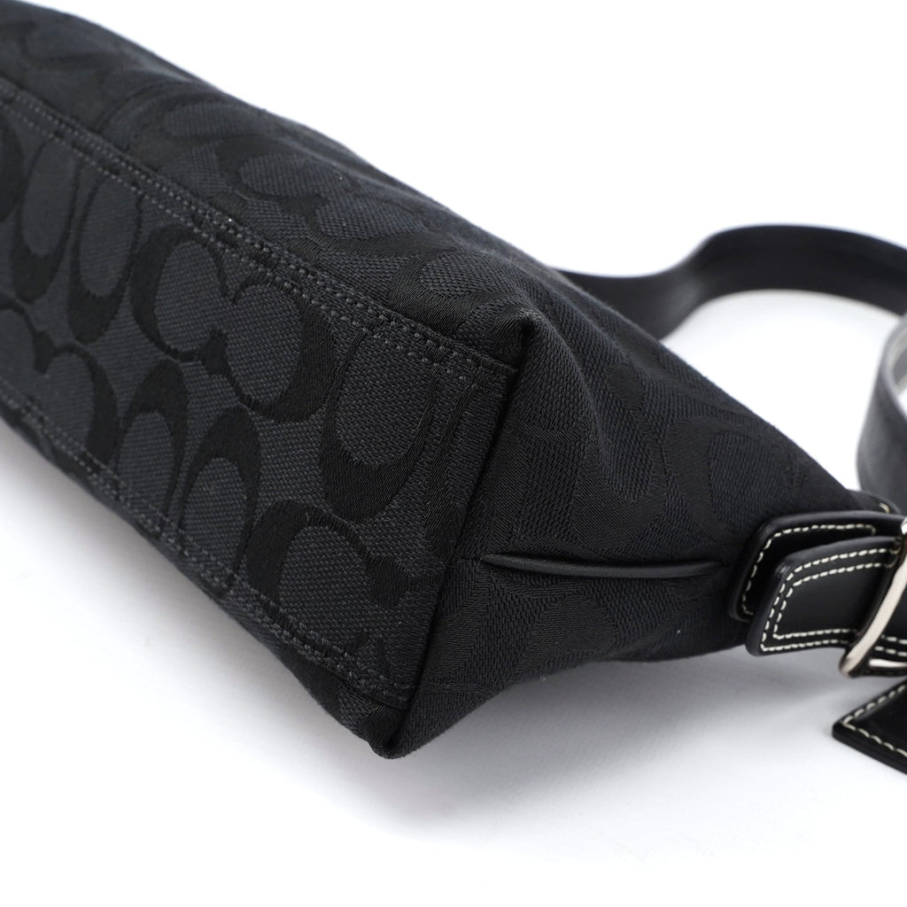 8K01 Black Signature C Demi Shoulder Bag
