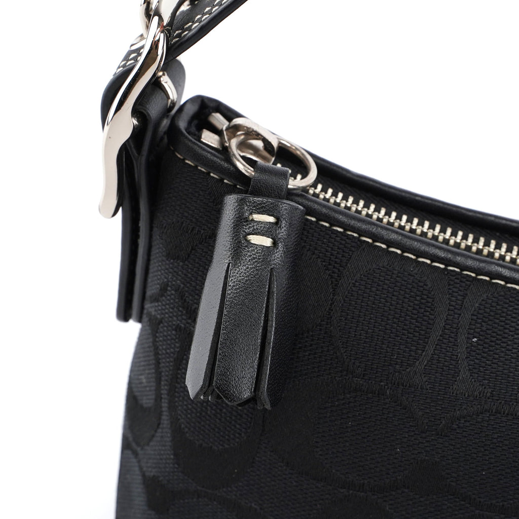 8K01 Black Signature C Demi Shoulder Bag