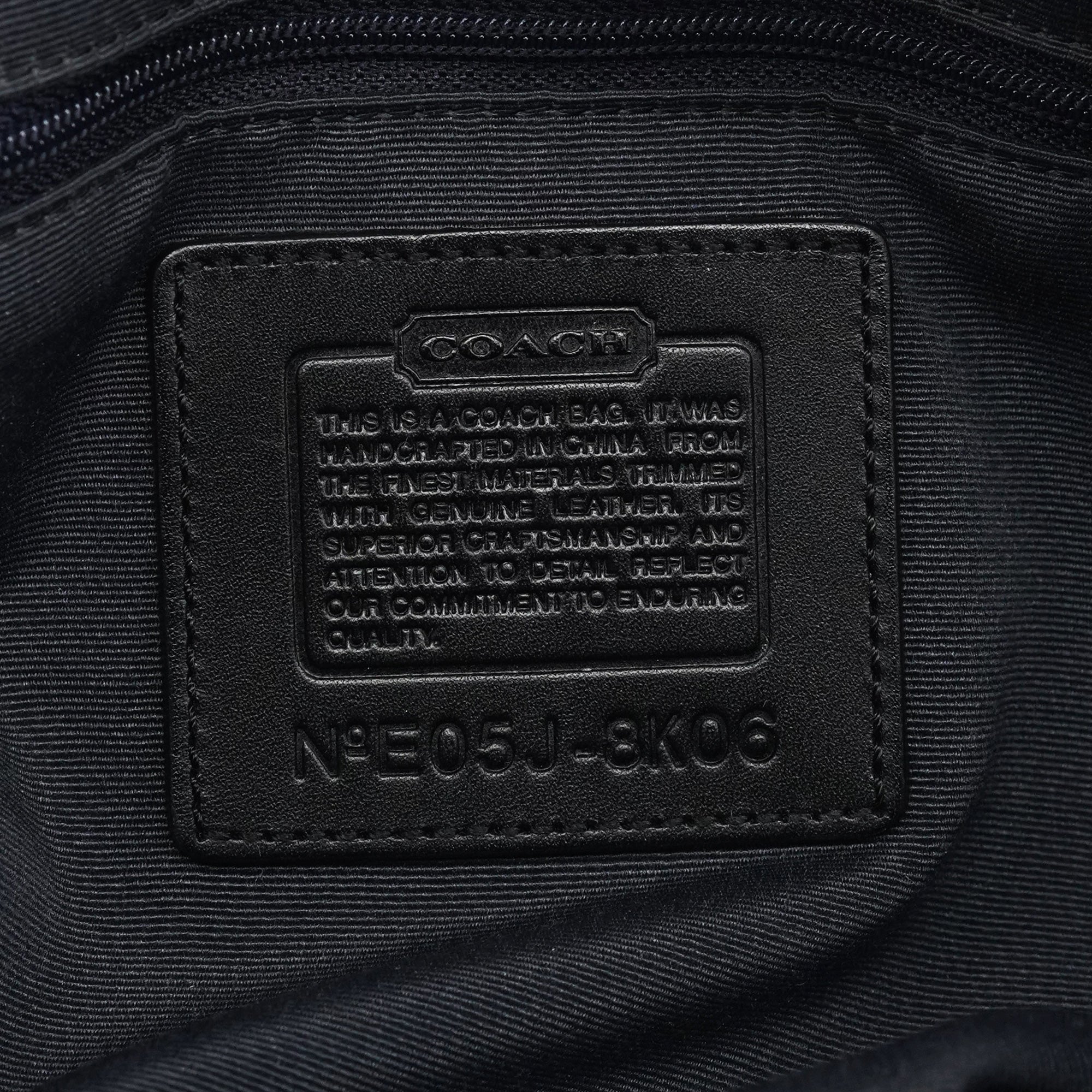 8K06 Black Signature Hamptons Tote Bag