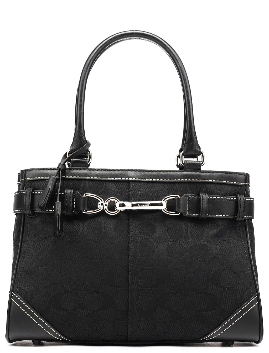 8K06 Black Signature Hamptons Tote Bag