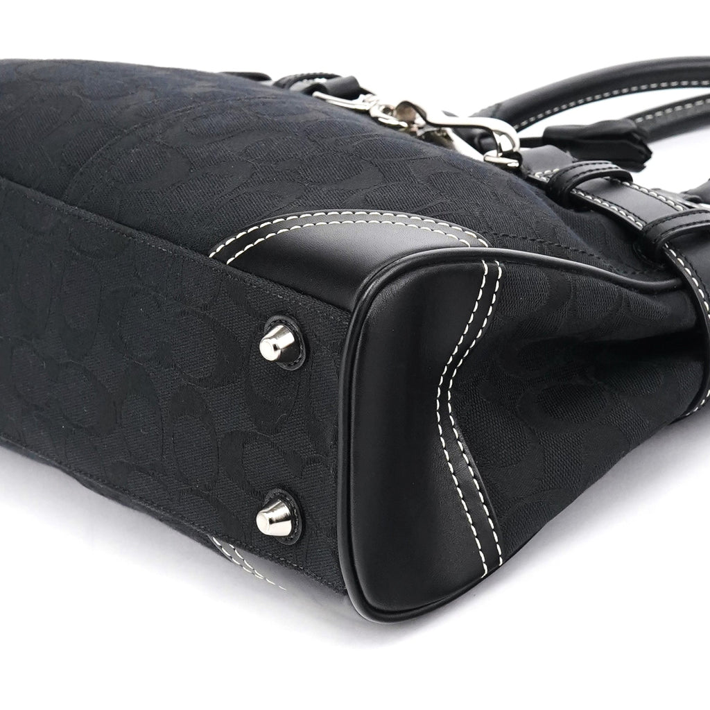 8K06 Black Signature Hamptons Tote Bag