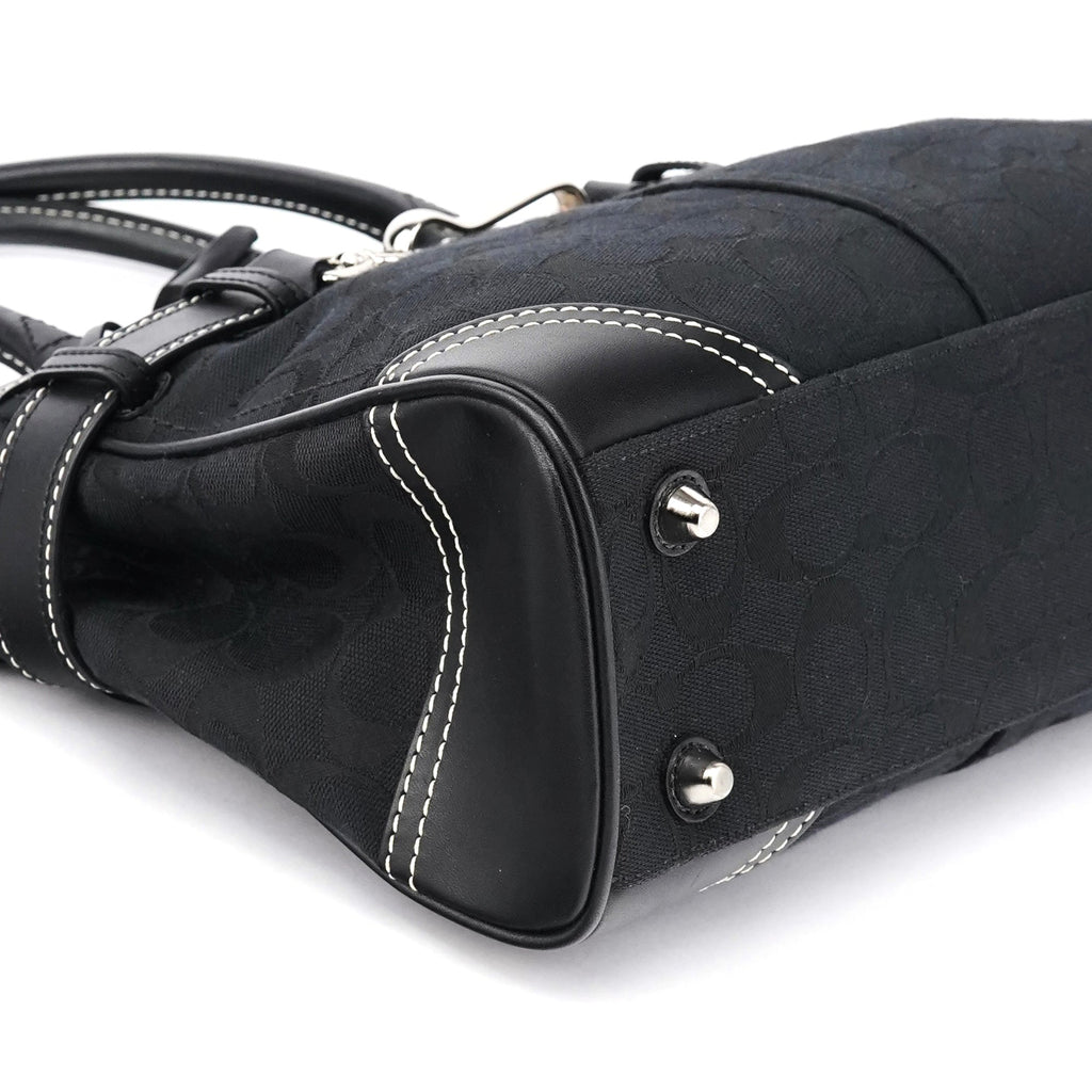 8K06 Black Signature Hamptons Tote Bag