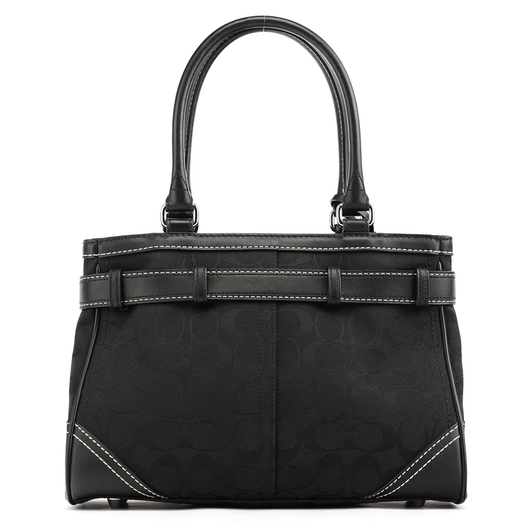 8K06 Black Signature Hamptons Tote Bag