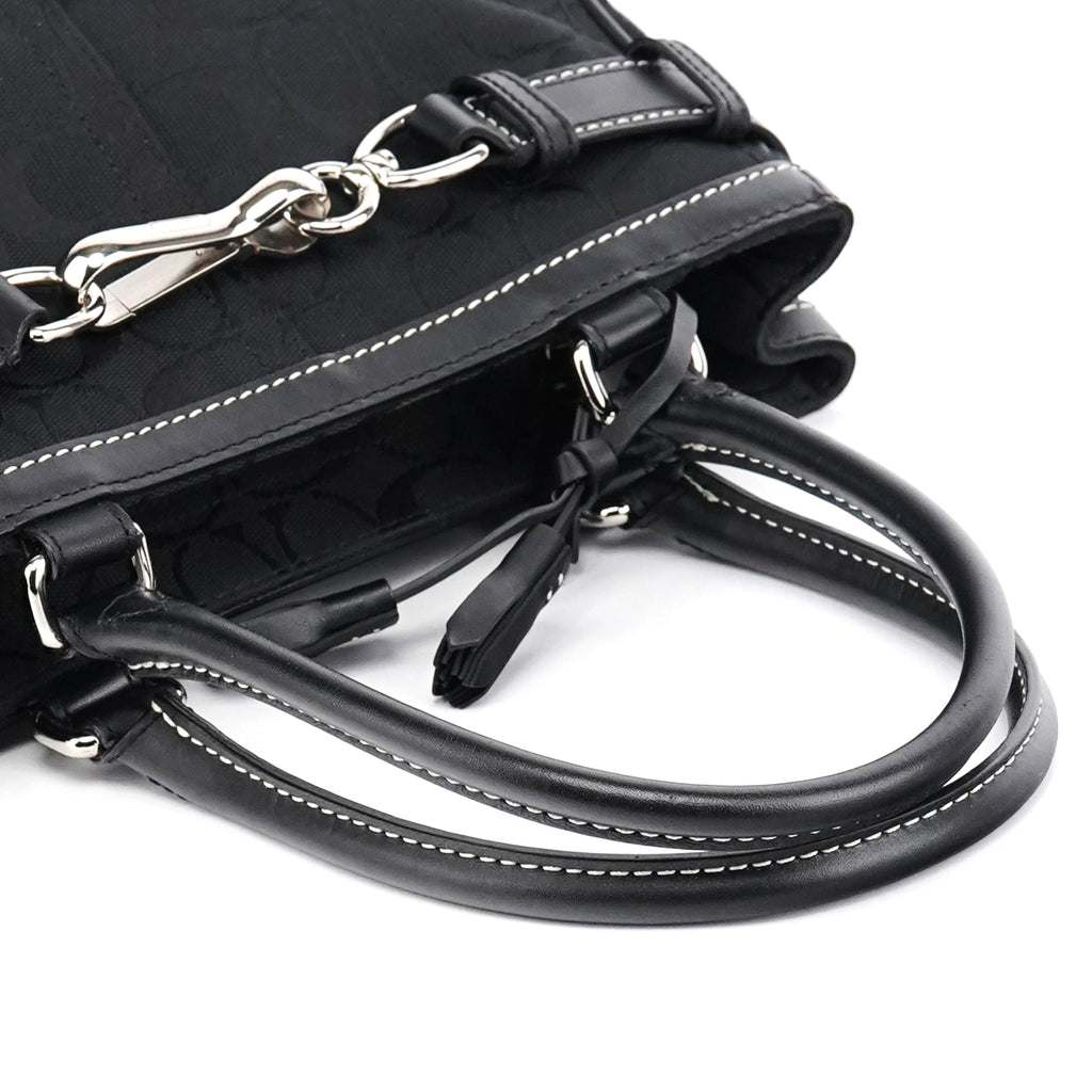 8K06 Black Signature Hamptons Tote Bag