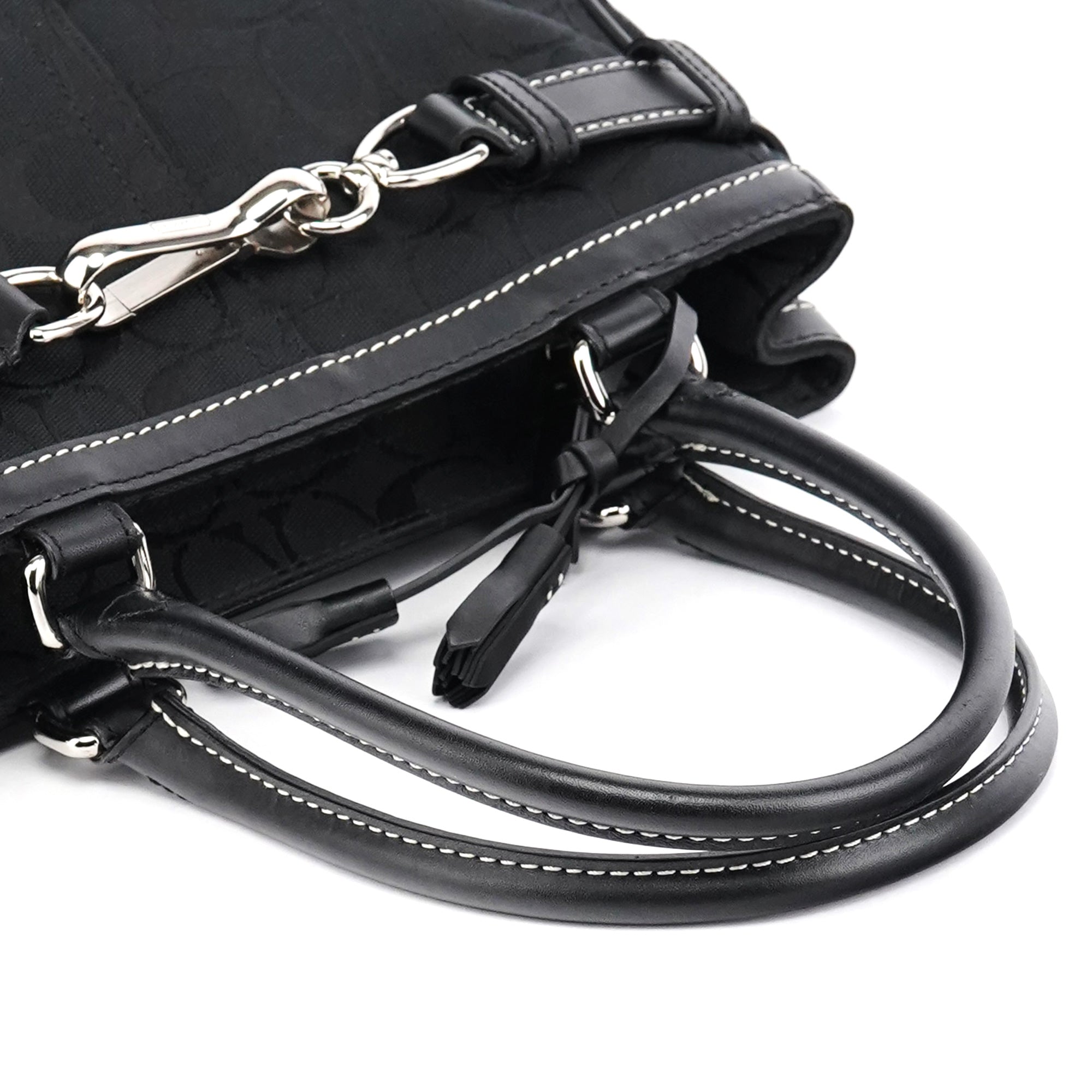 8K06 Black Signature Hamptons Tote Bag