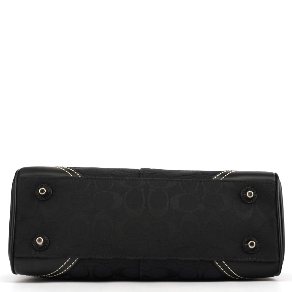 8K06 Black Signature Hamptons Tote Bag
