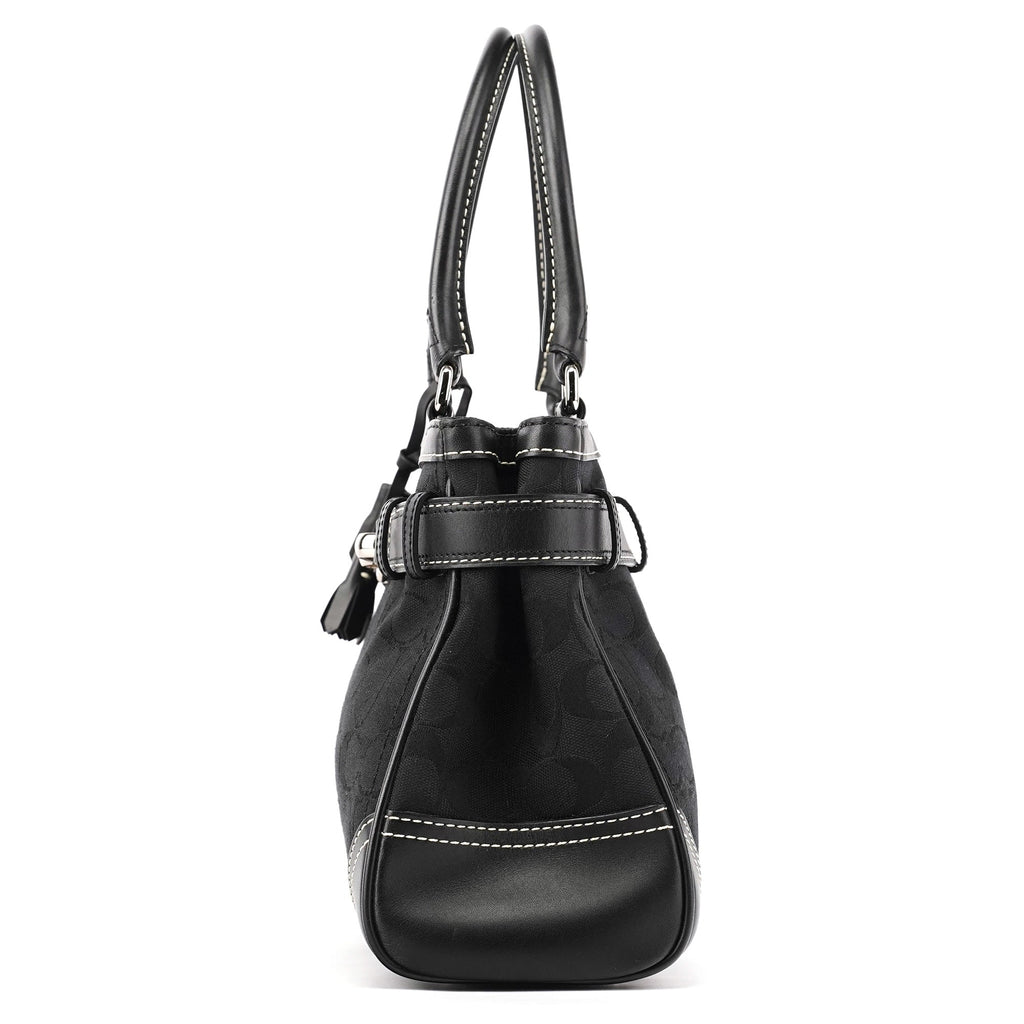 8K06 Black Signature Hamptons Tote Bag
