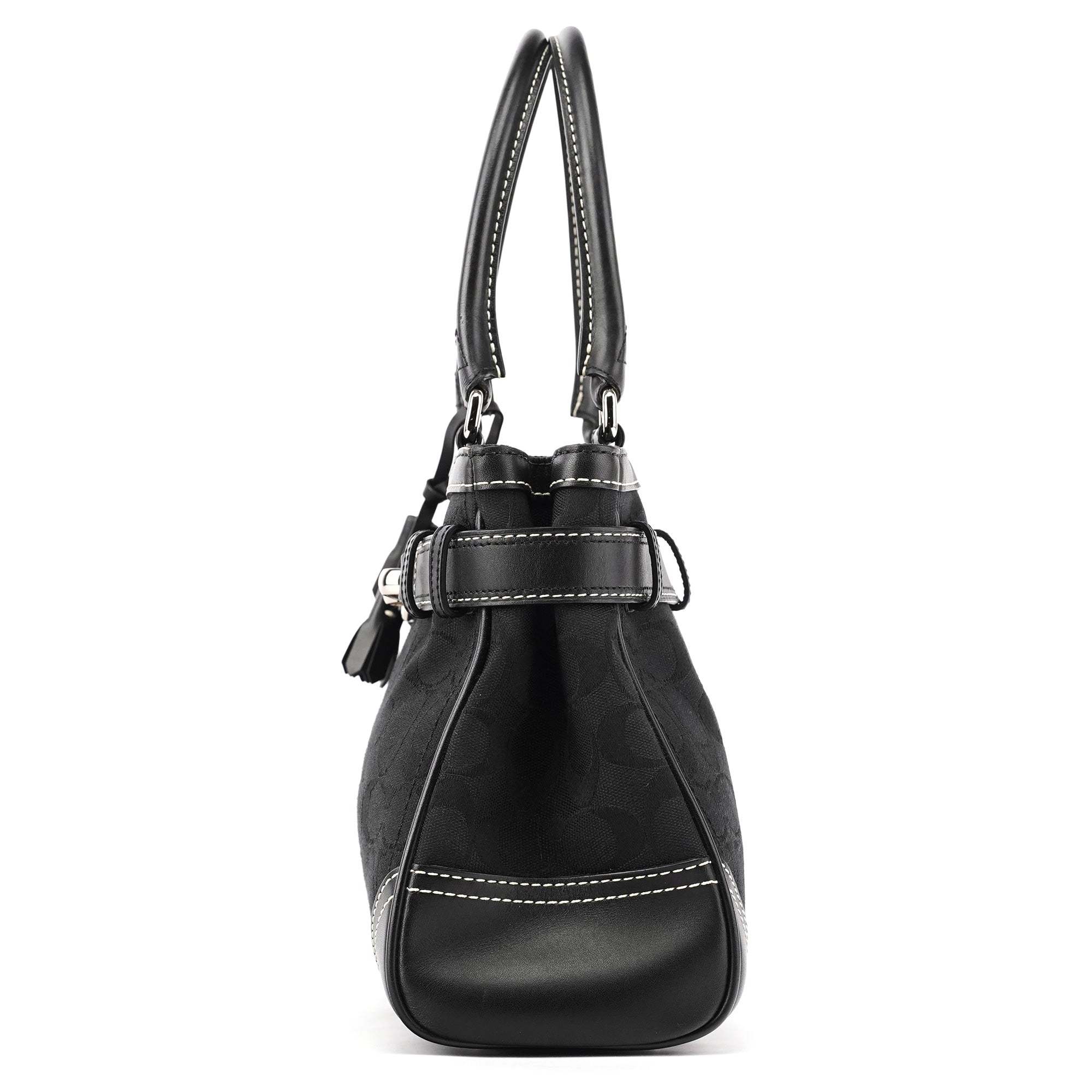8K06 Black Signature Hamptons Tote Bag
