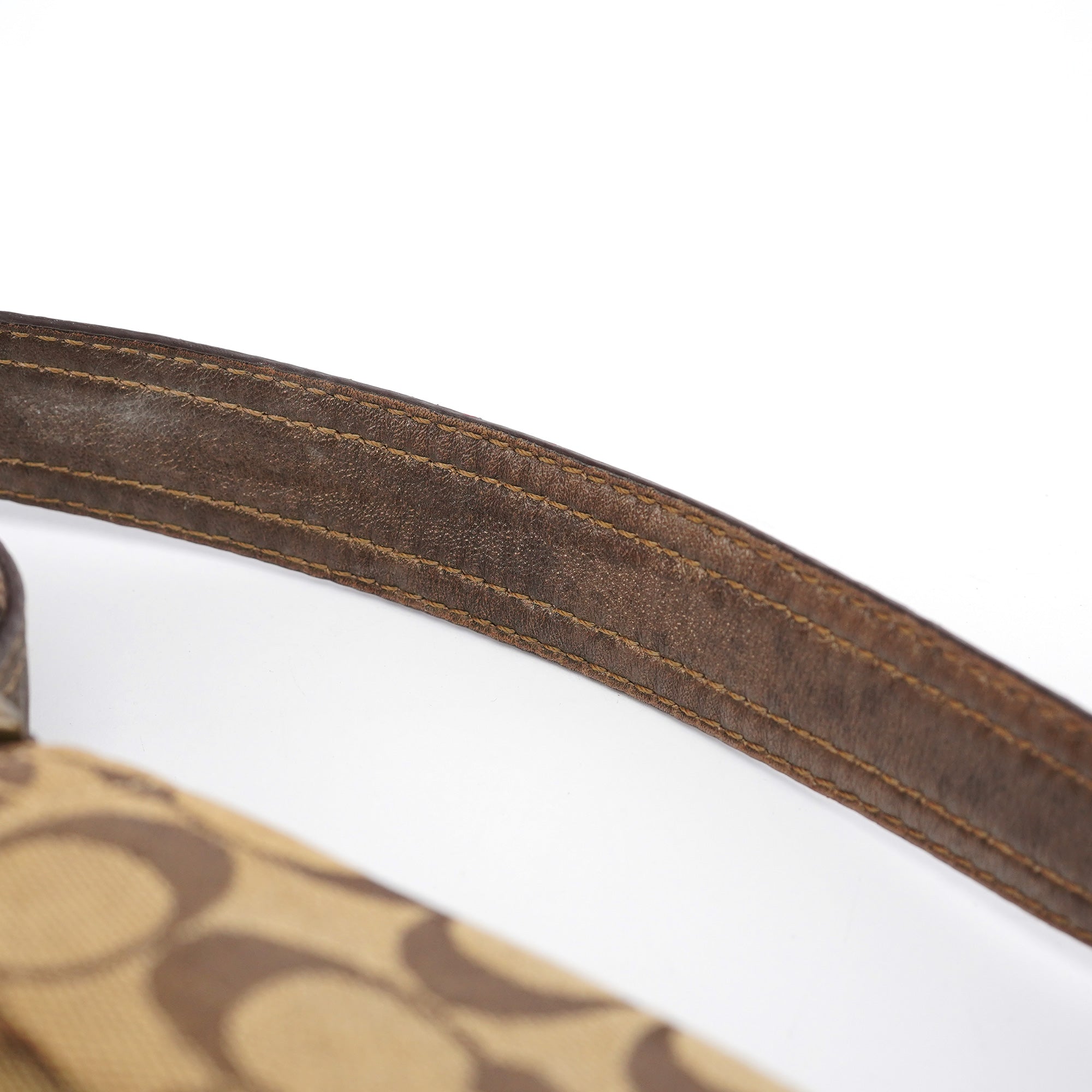 8K38 Beige Brown Python Soho Shoulder Bag