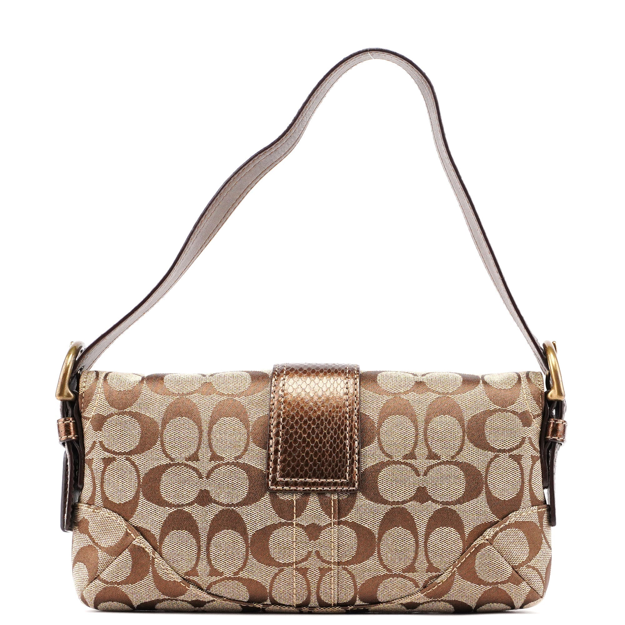 8K38 Beige Signature C Soho Shoulder Bag