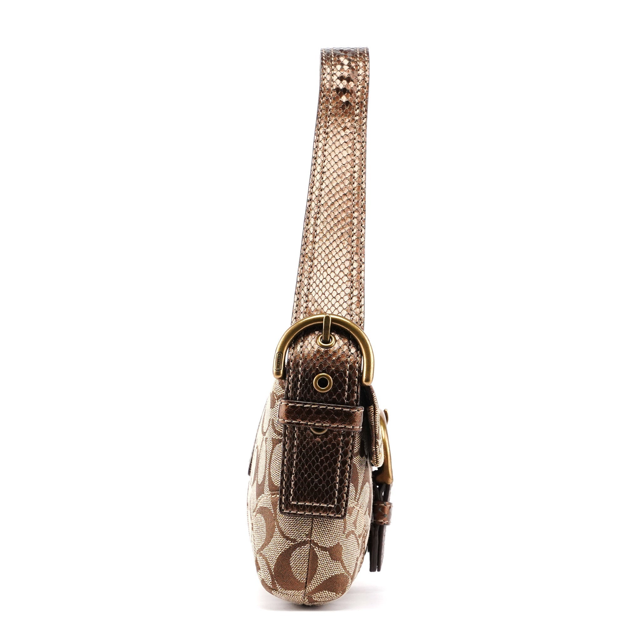 8K38 Beige Signature C Soho Shoulder Bag