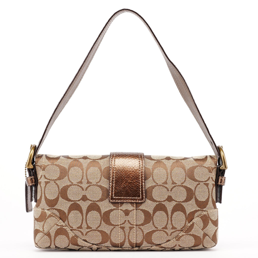8K38 Beige Snakeskin Embossed Soho Bag