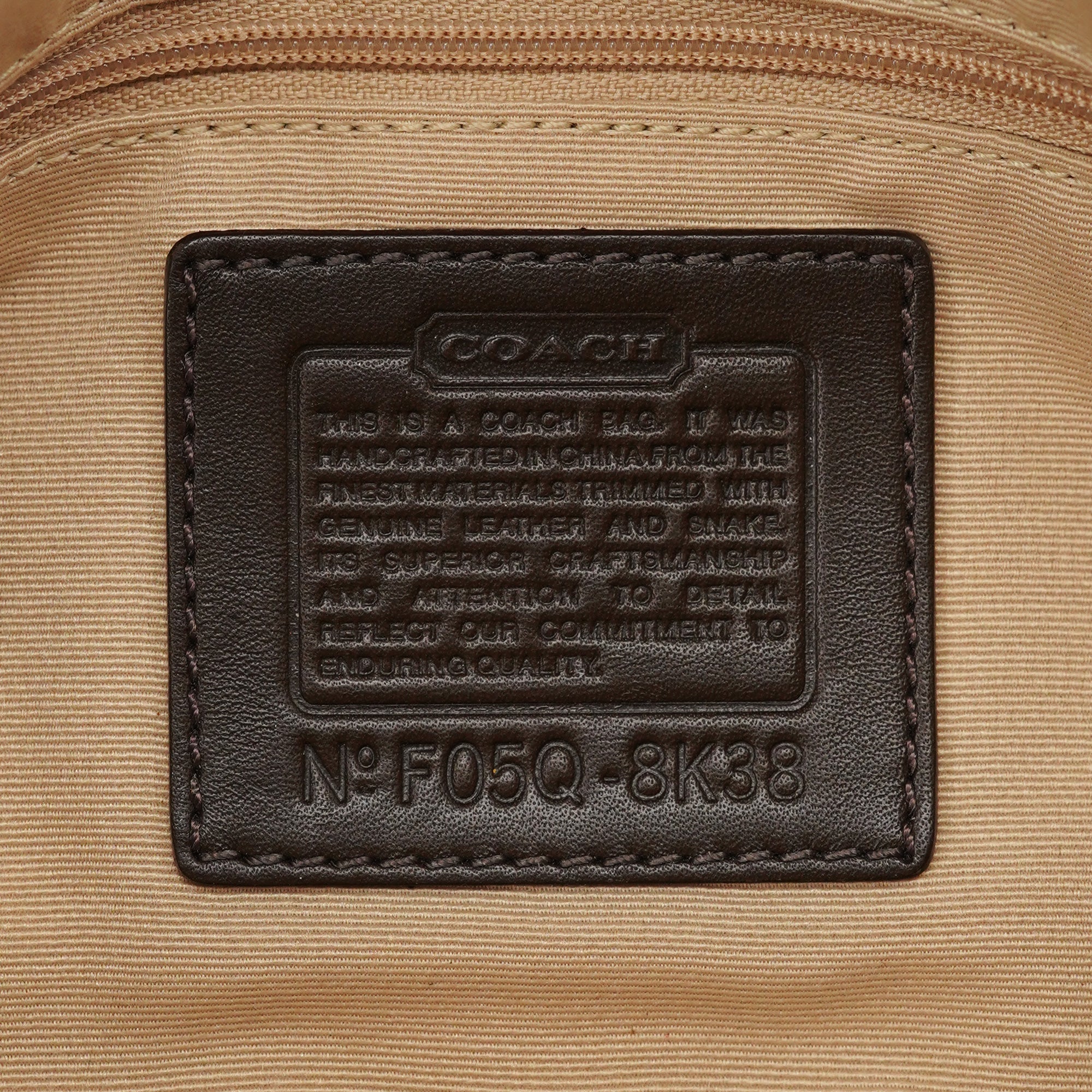 8K38 Brown Faux Python Soho Shoulder Bag
