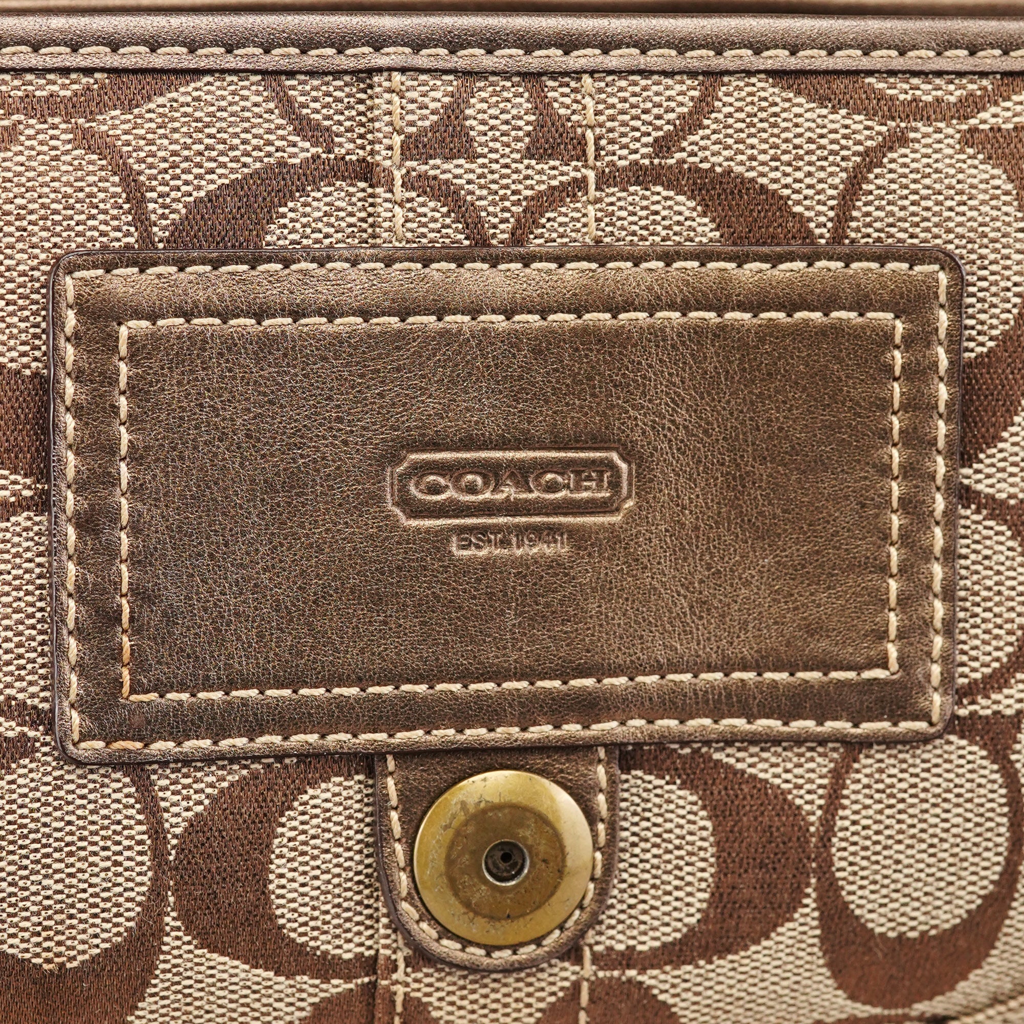 8K38 Brown Faux Python Soho Shoulder Bag