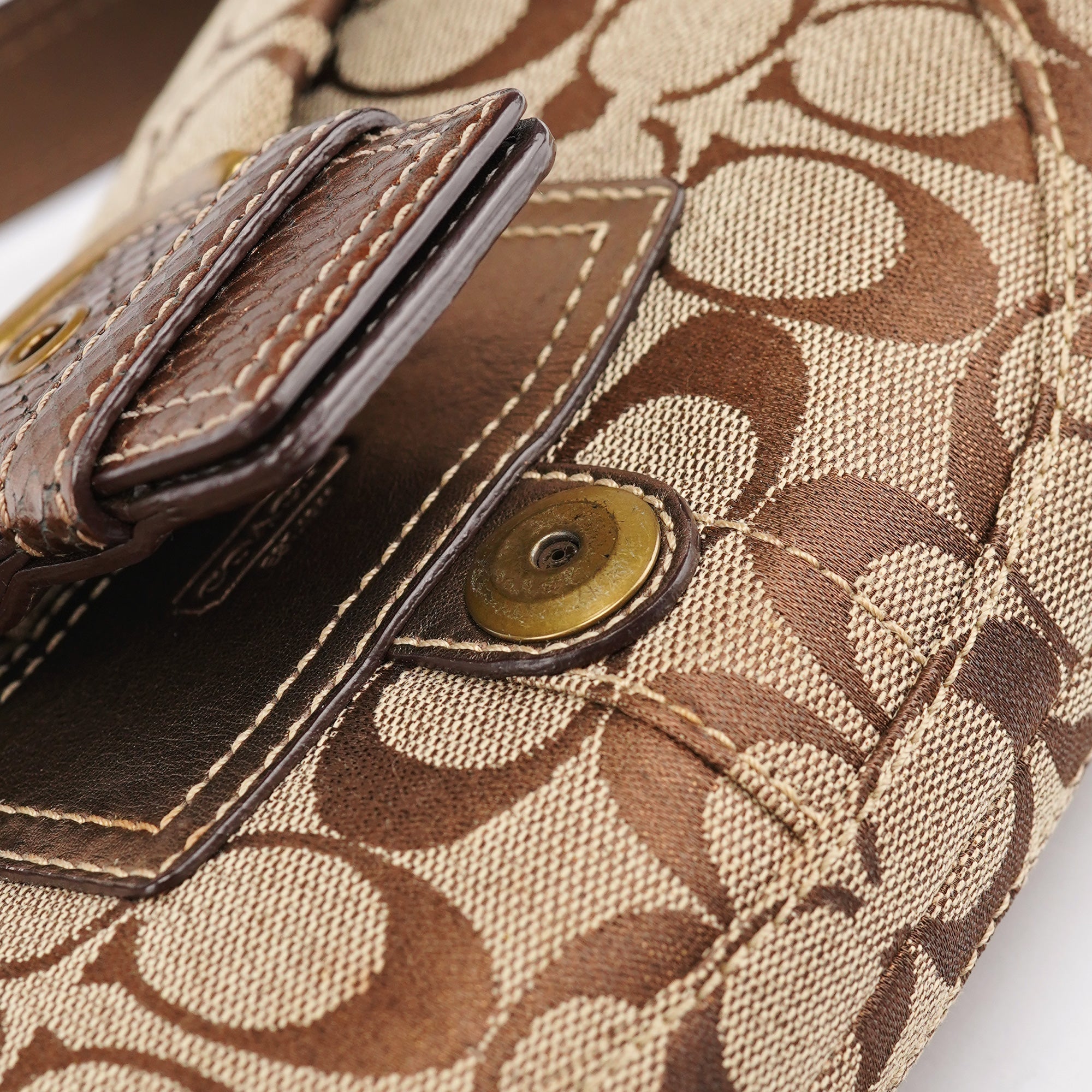 8K38 Brown Faux Python Soho Shoulder Bag