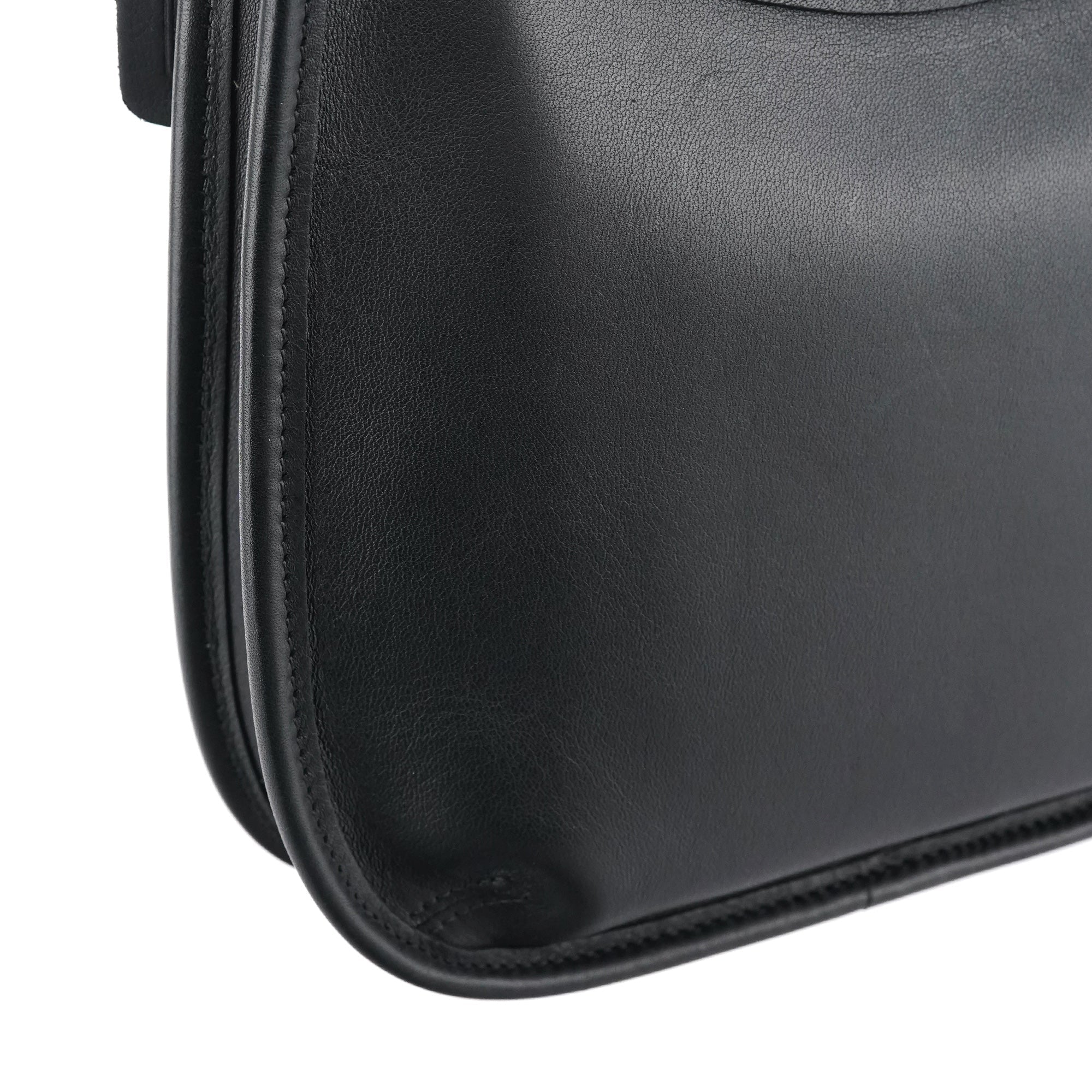 9020 Black Leather Ergo Shoulder Bag