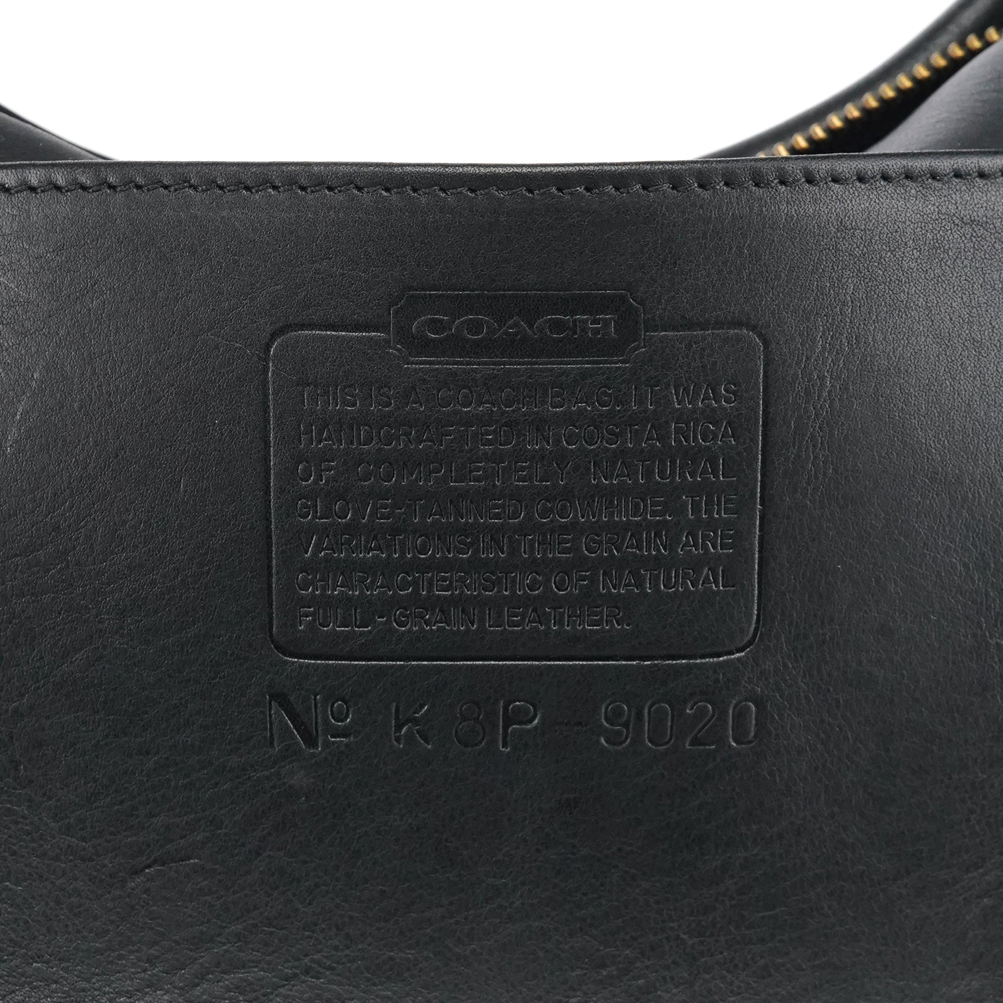 9020 Black Leather Ergo Shoulder Bag