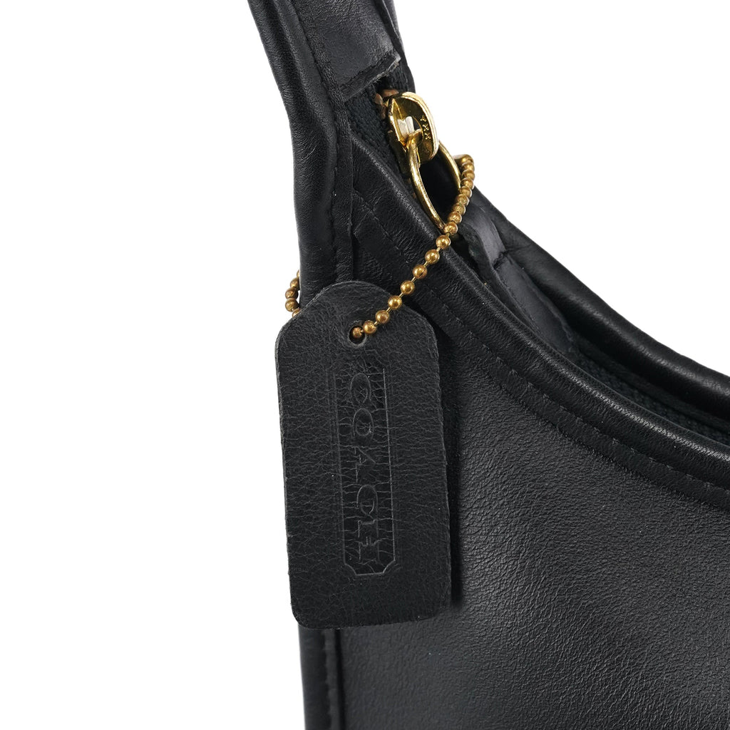 9020 Black Leather Ergo Shoulder Bag