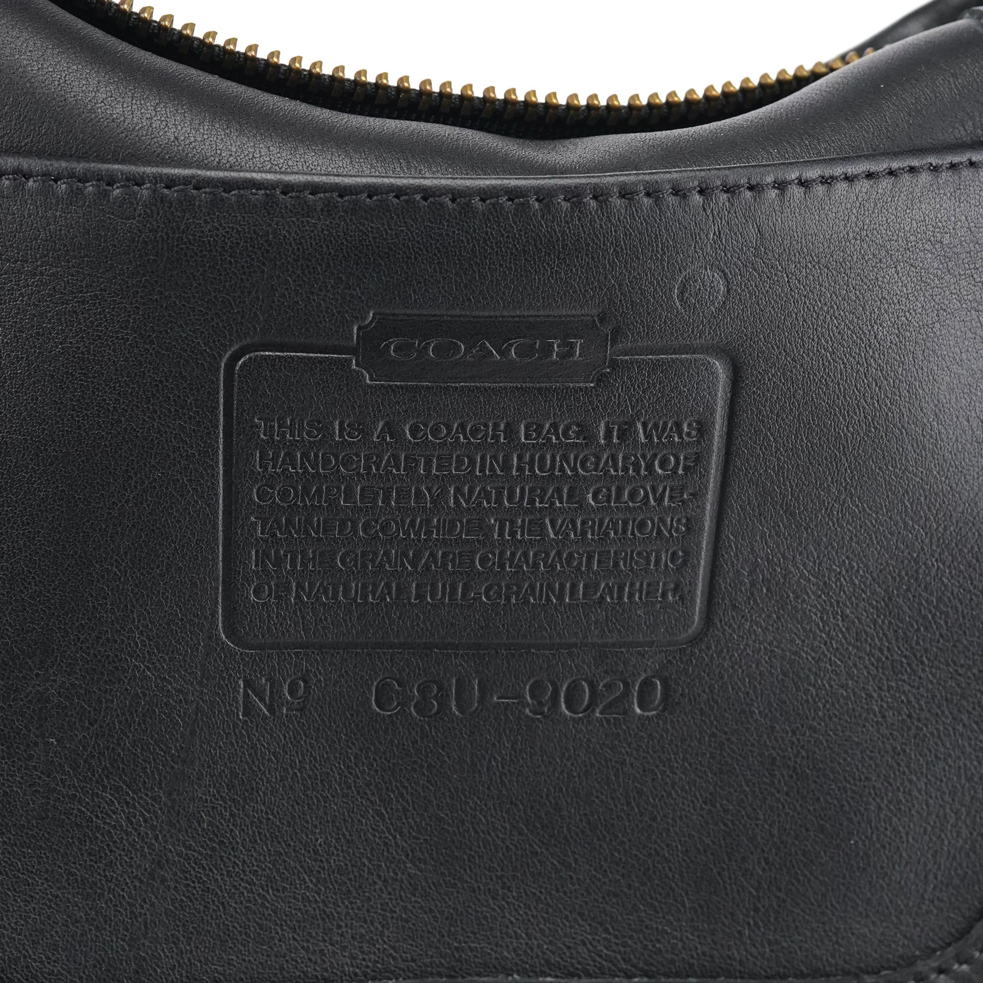 9020 Black Leather Ergo Shoulder Bag