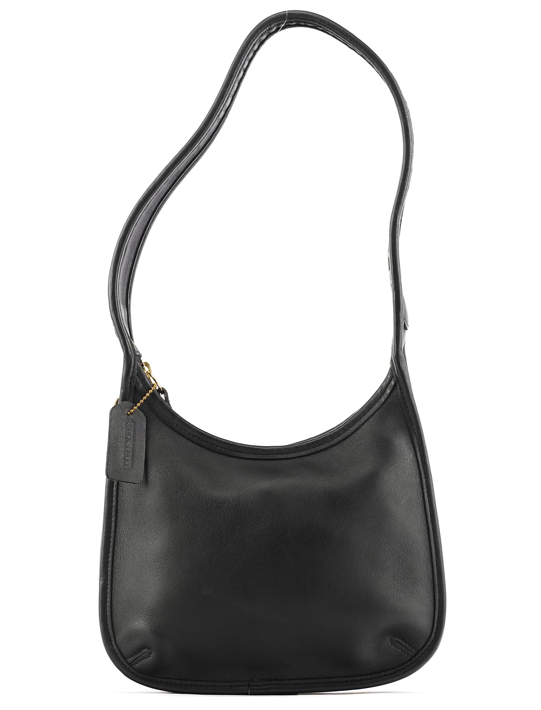 9020 Black Leather Ergo Shoulder Bag