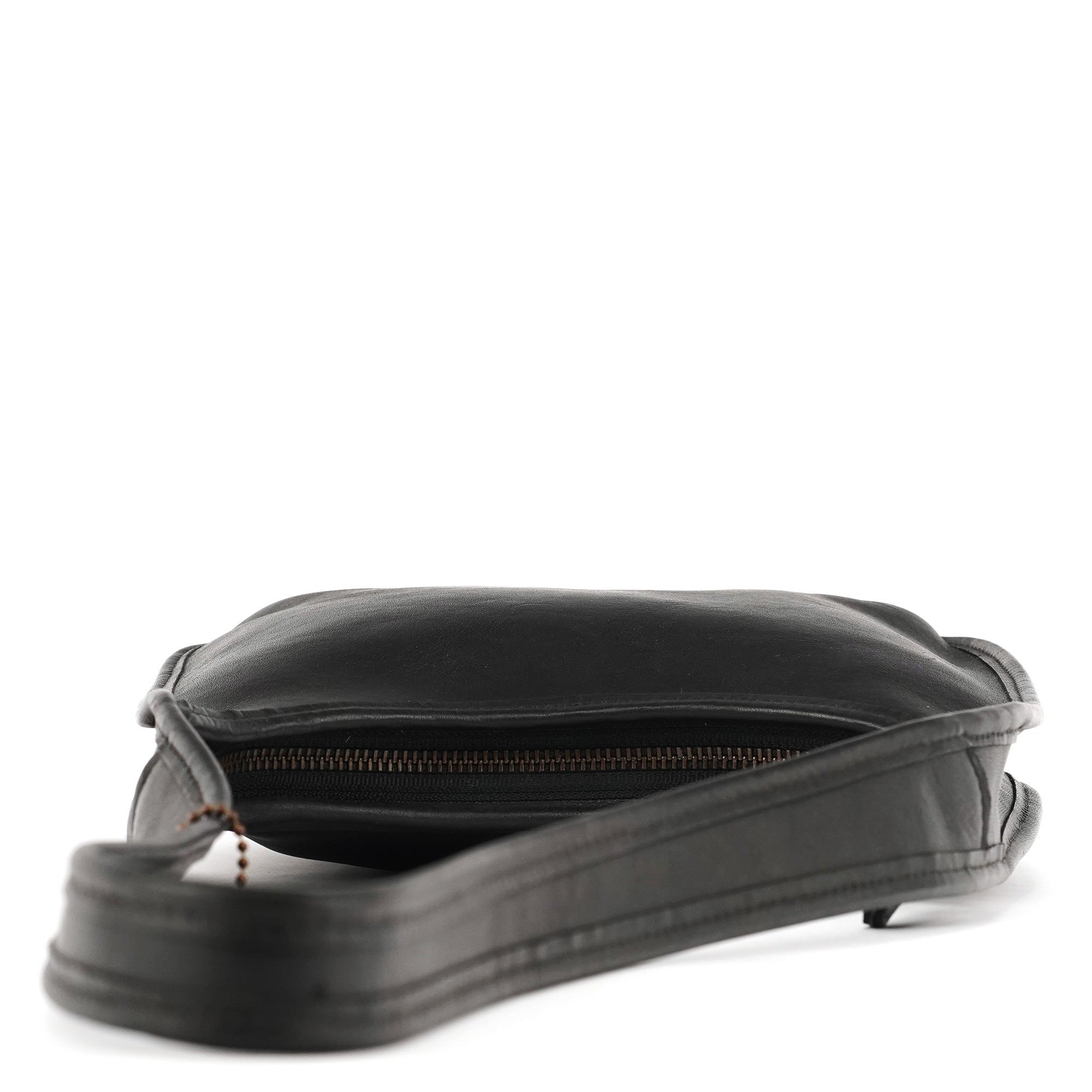 9020 Black Leather Ergo Shoulder Bag