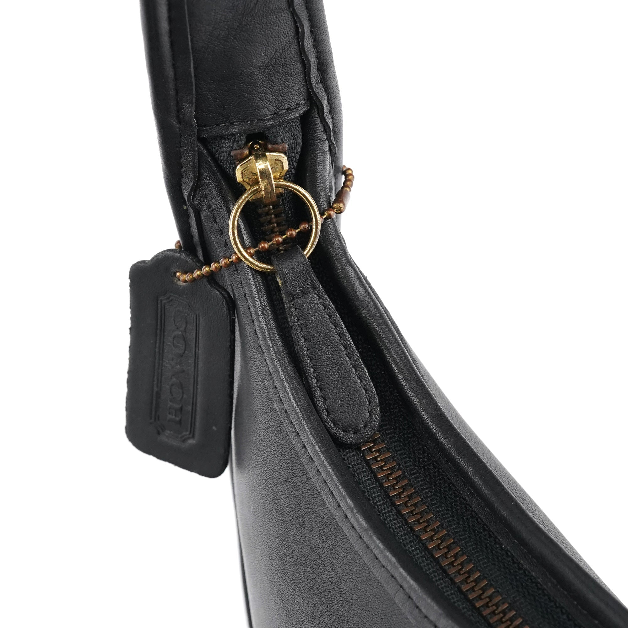 9020 Black Leather Ergo Shoulder Bag