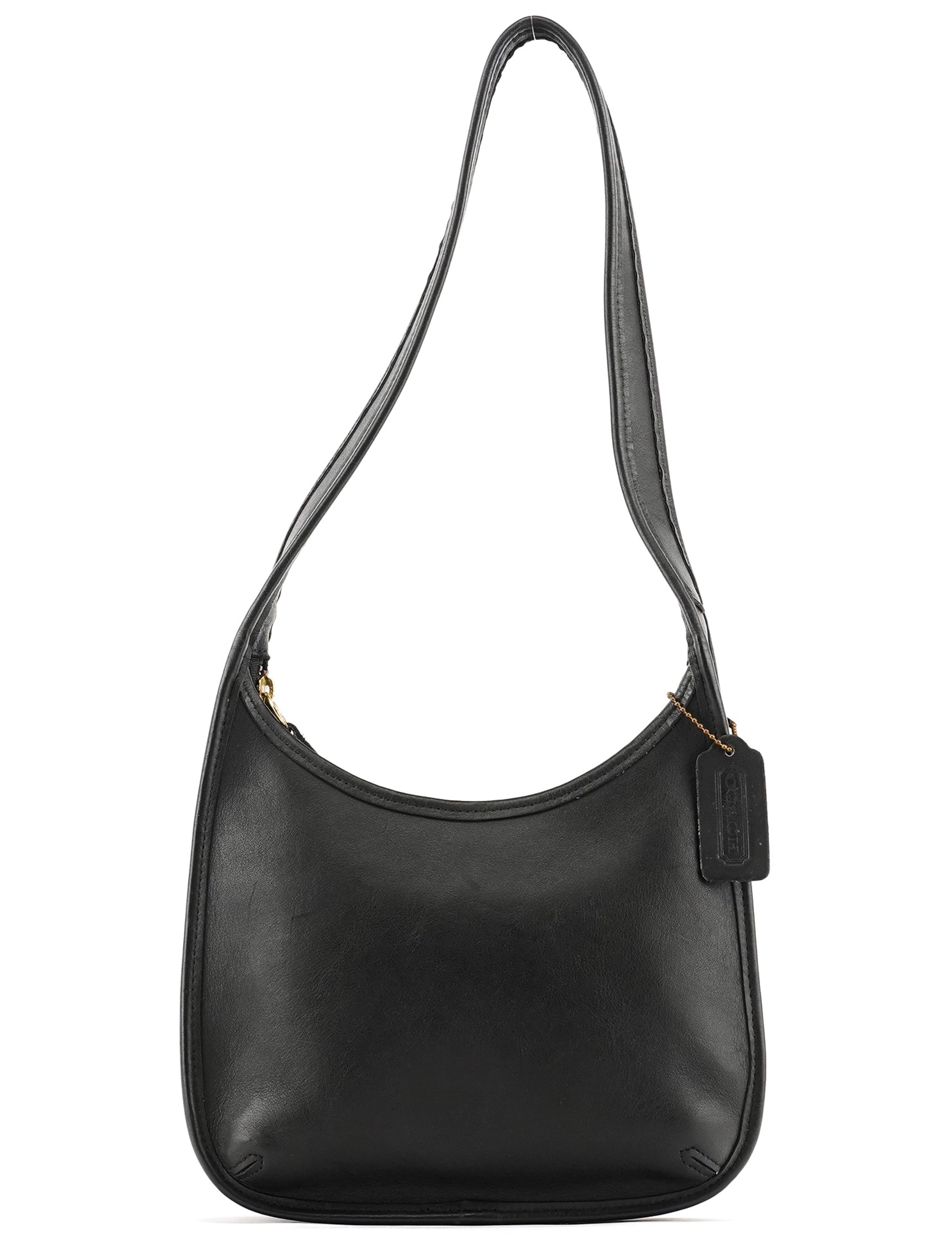 9020 Black Leather Ergo Shoulder Bag