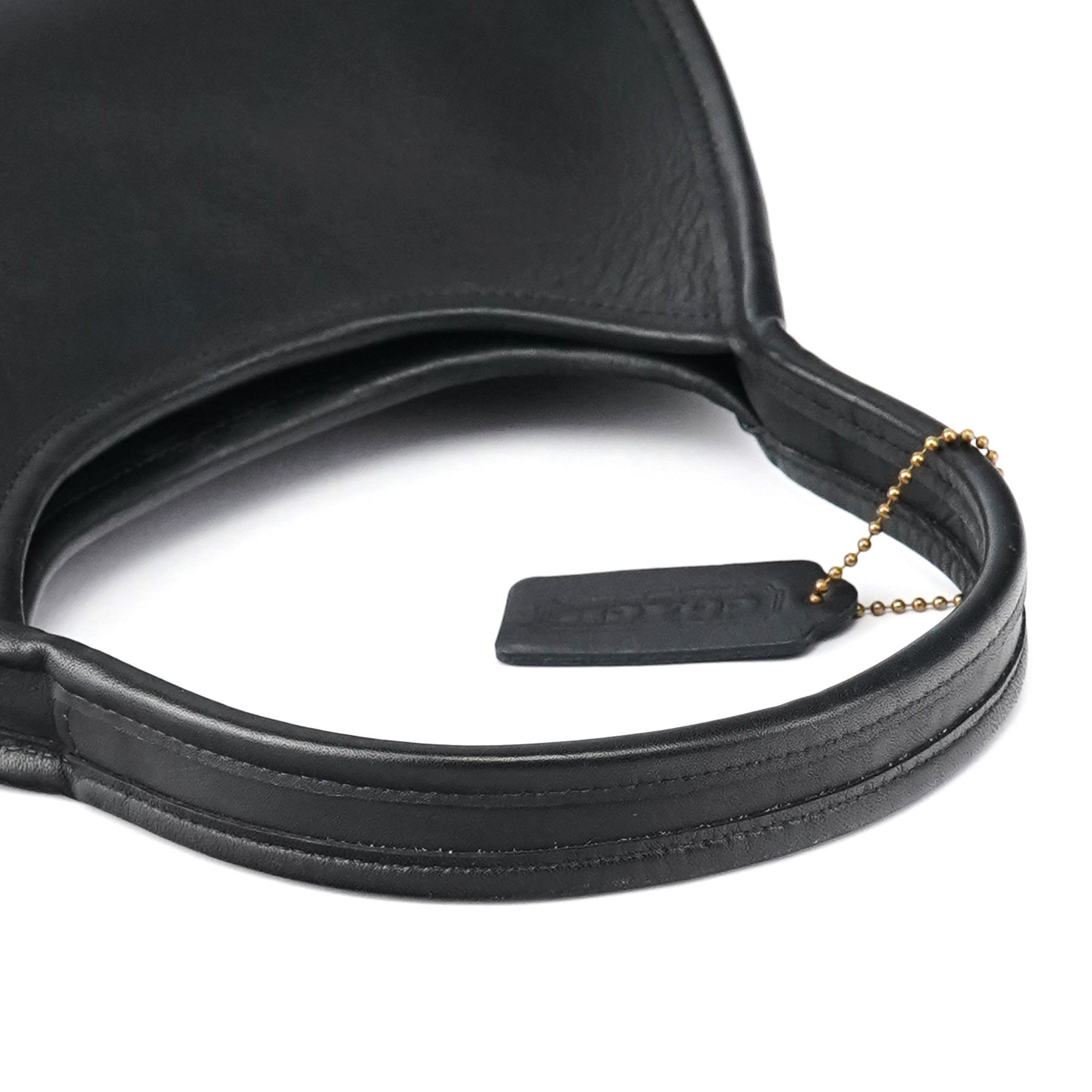 9027 Black Leather Ergo Mini Shoulder Bag