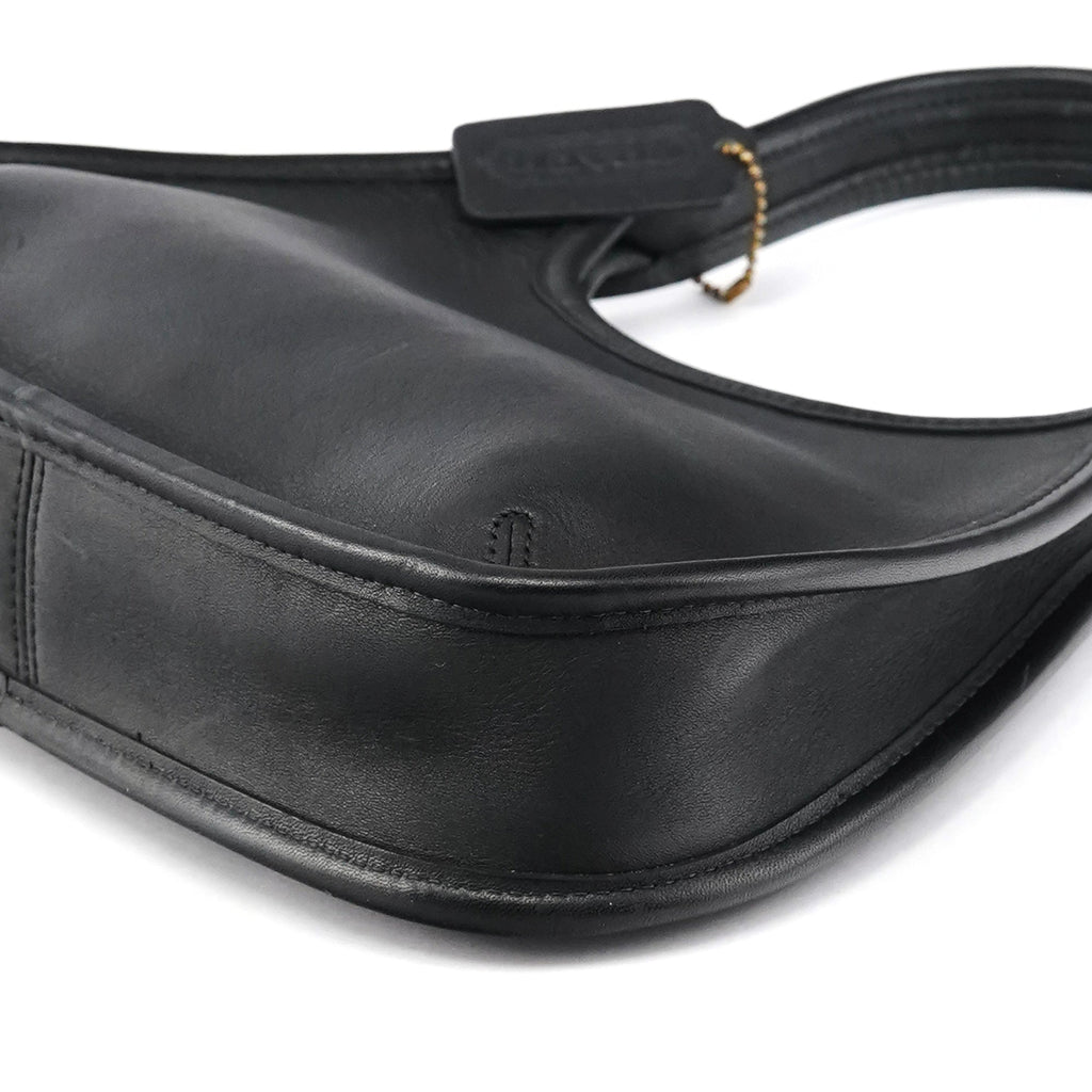 9027 Black Leather Ergo Mini Shoulder Bag