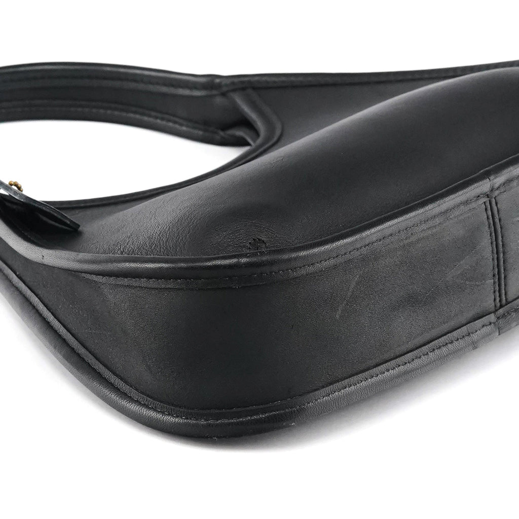 9027 Black Leather Ergo Mini Shoulder Bag
