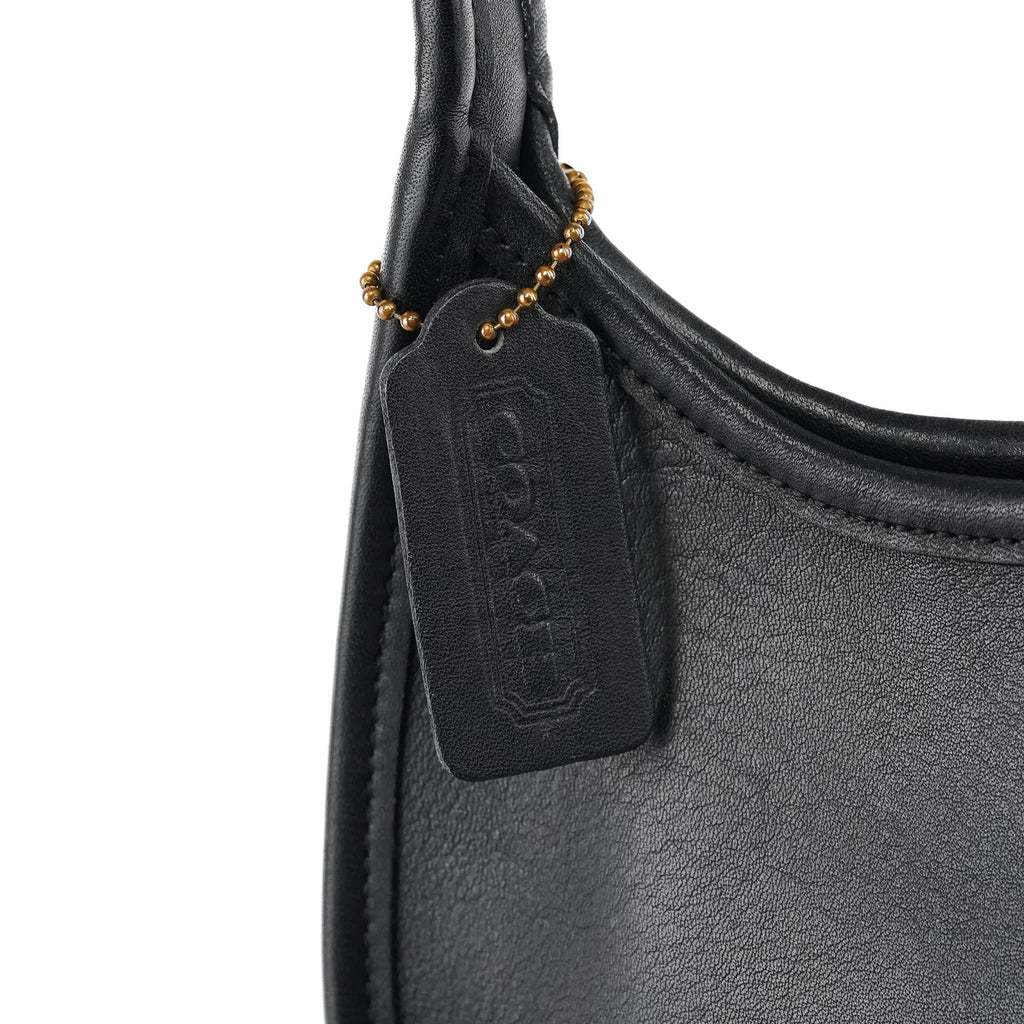 9027 Black Leather Ergo Mini Shoulder Bag