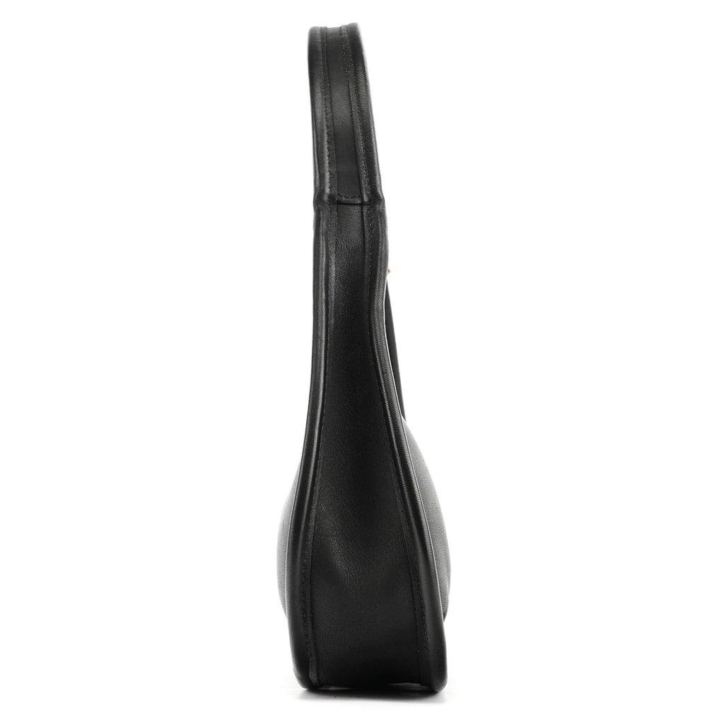 9027 Black Leather Ergo Mini Shoulder Bag