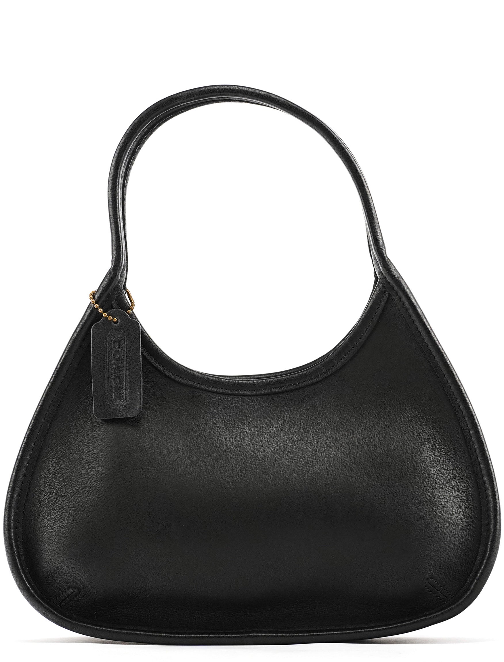 9027 Black Leather Ergo Mini Shoulder Bag