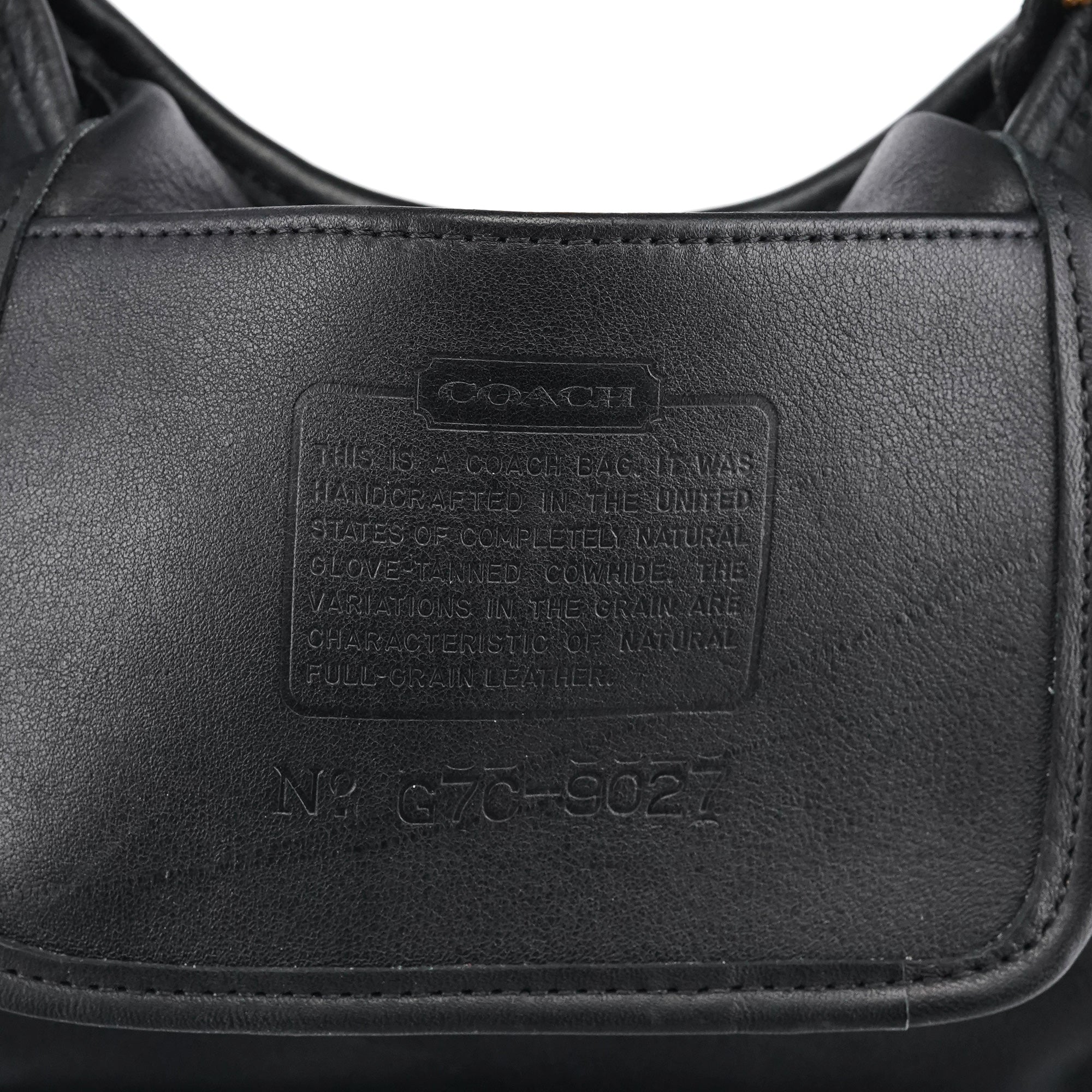 9027 Black Leather Ergo Mini Shoulder Bag