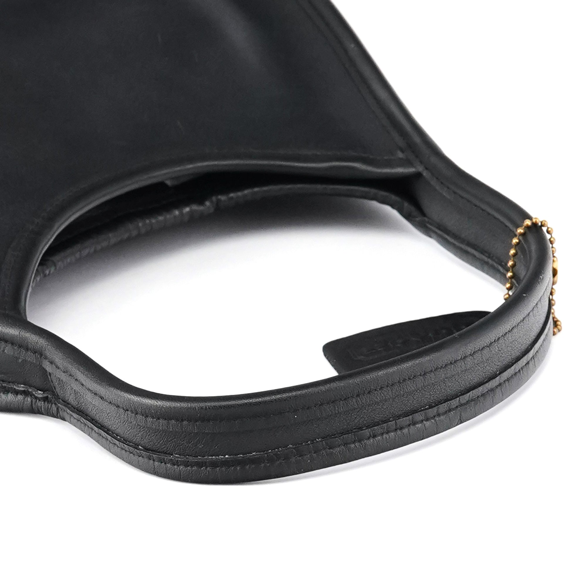 9027 Black Leather Ergo Mini Shoulder Bag