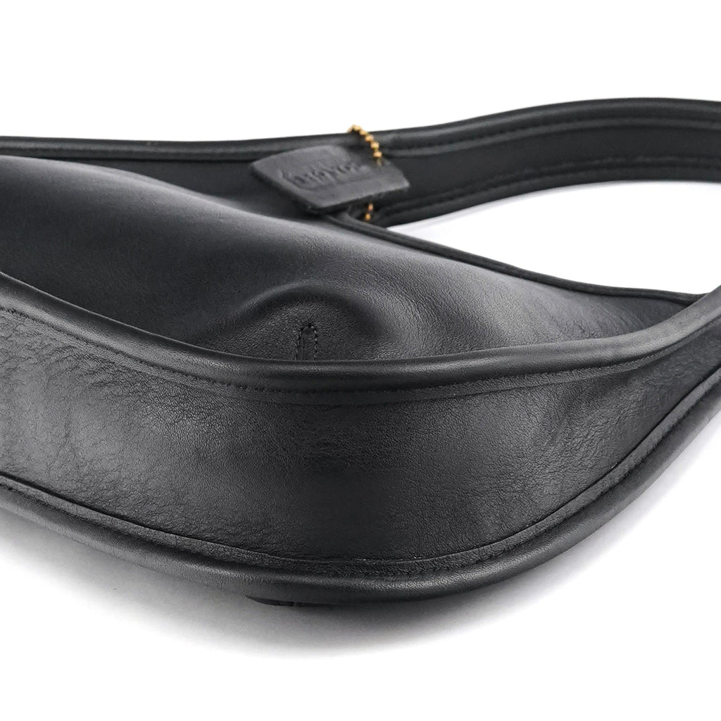 9027 Black Leather Ergo Mini Shoulder Bag