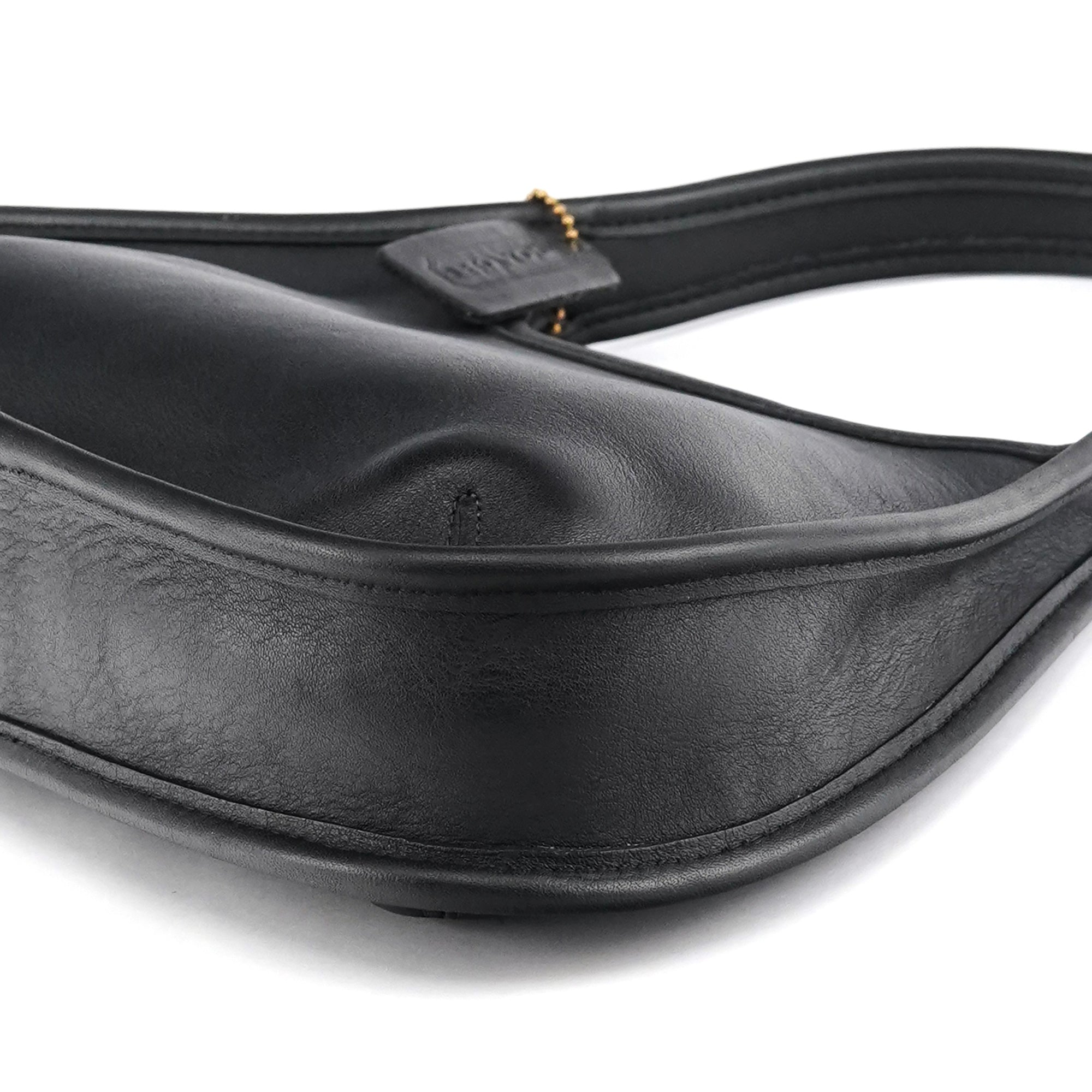 9027 Black Leather Ergo Mini Shoulder Bag
