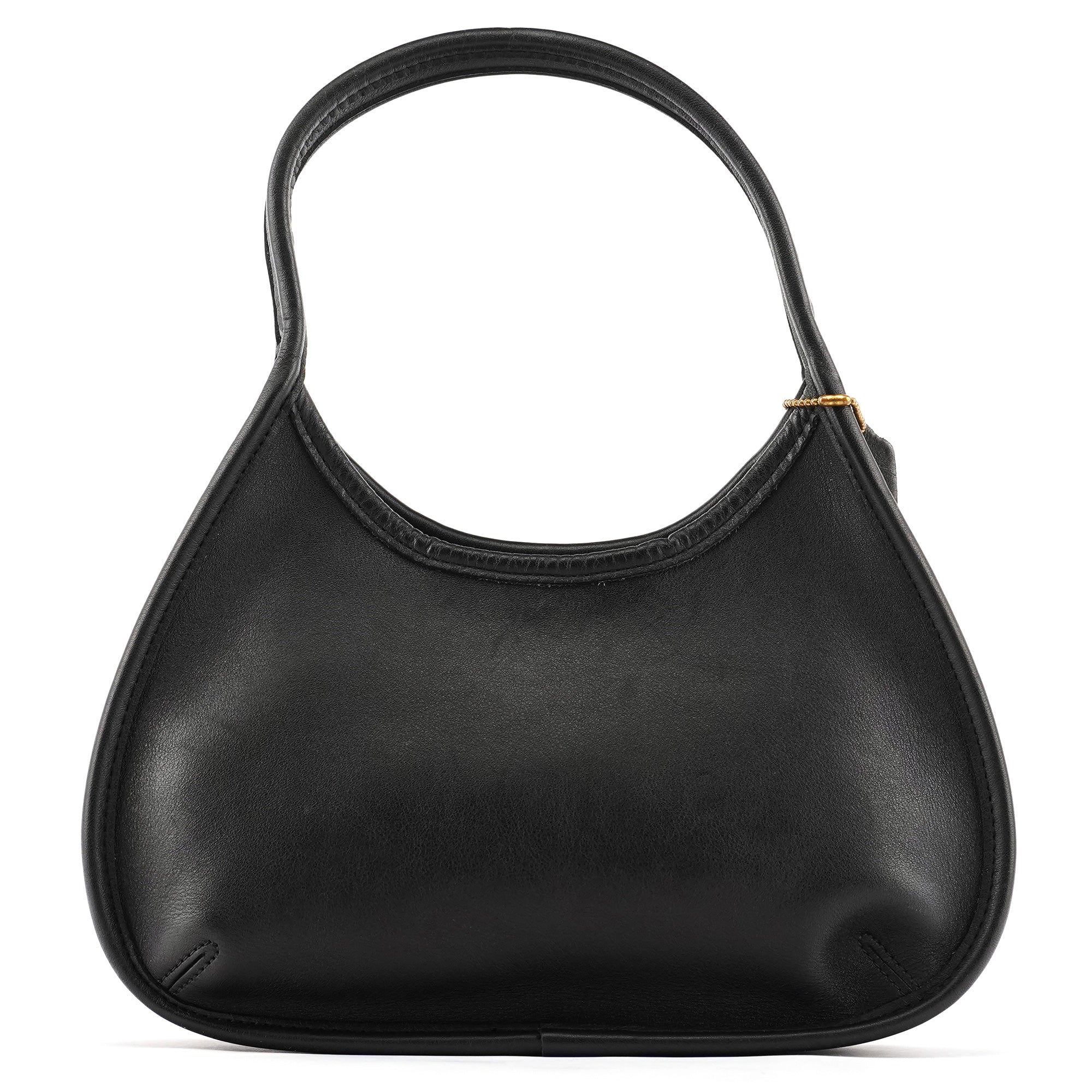 9027 Black Leather Ergo Mini Shoulder Bag