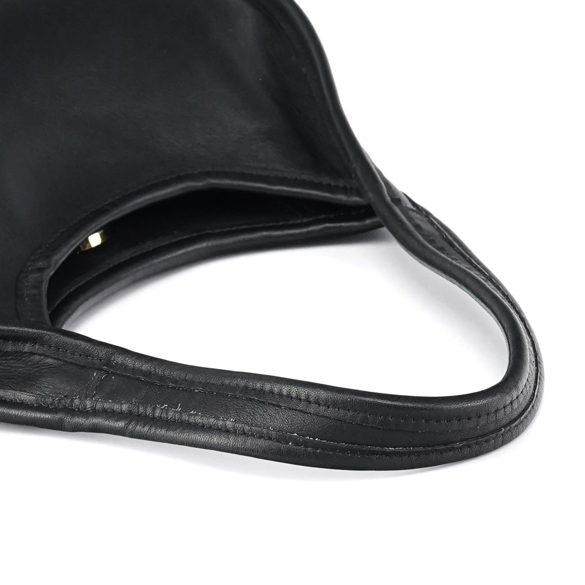 9027 Black Leather Ergo Mini Shoulder Bag