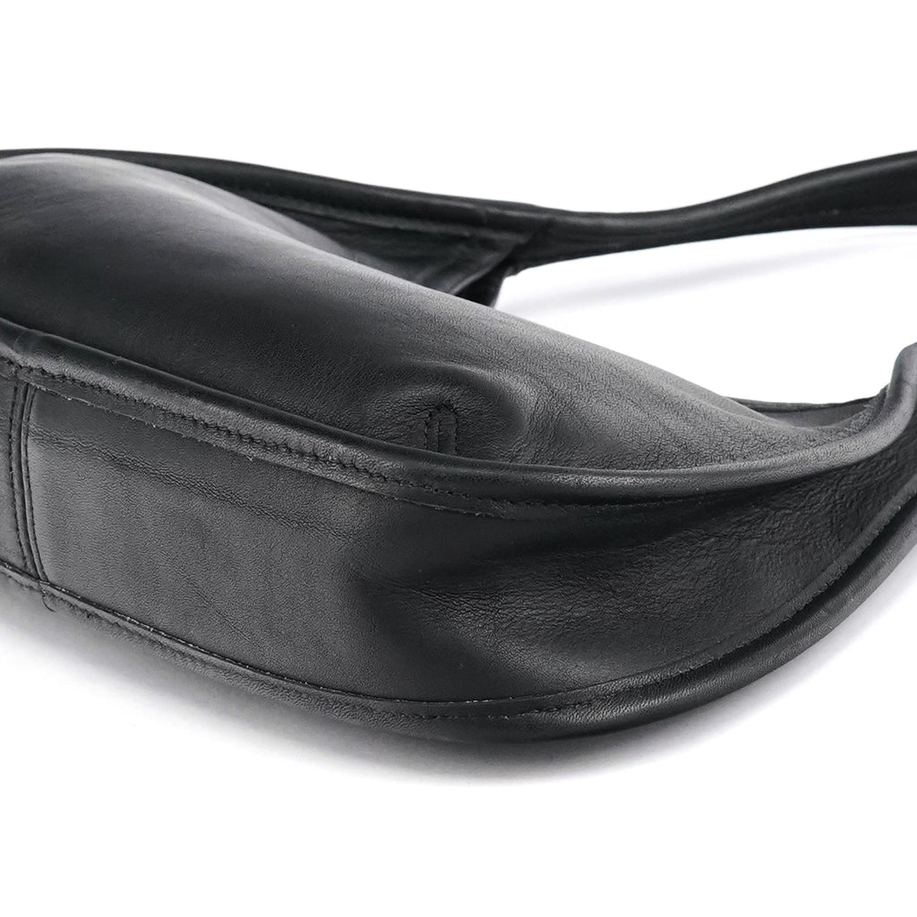 9027 Black Leather Ergo Mini Shoulder Bag