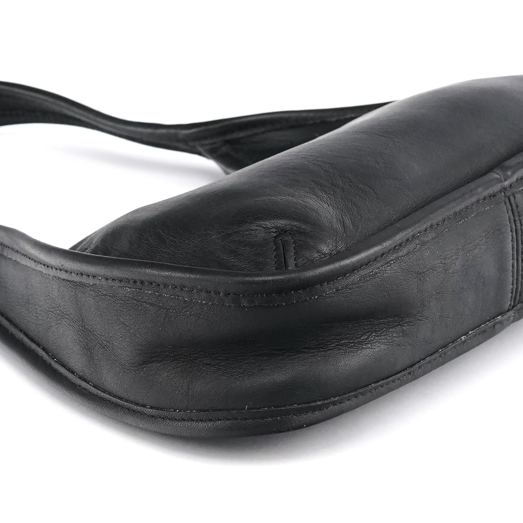 9027 Black Leather Ergo Mini Shoulder Bag