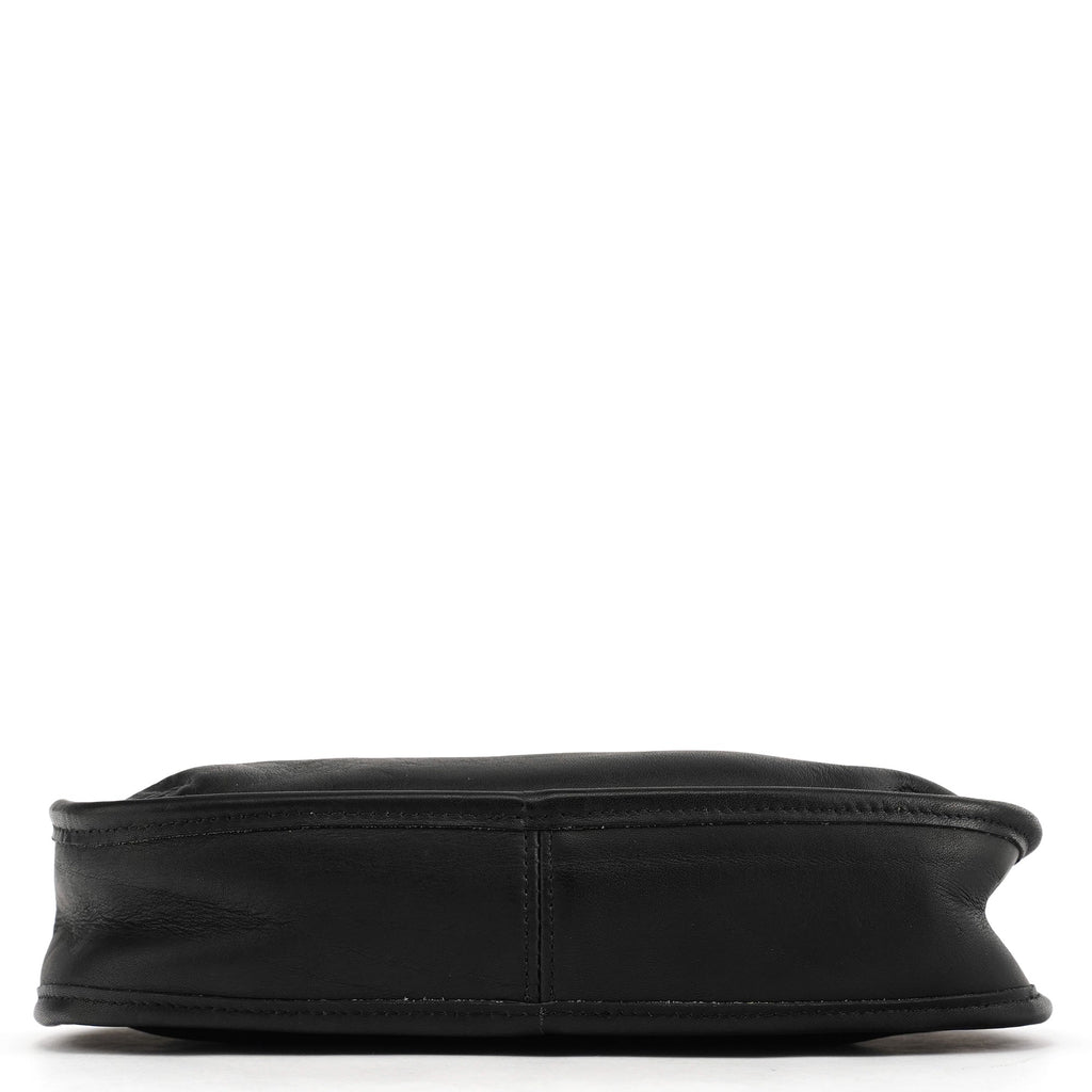 9027 Black Leather Ergo Mini Shoulder Bag