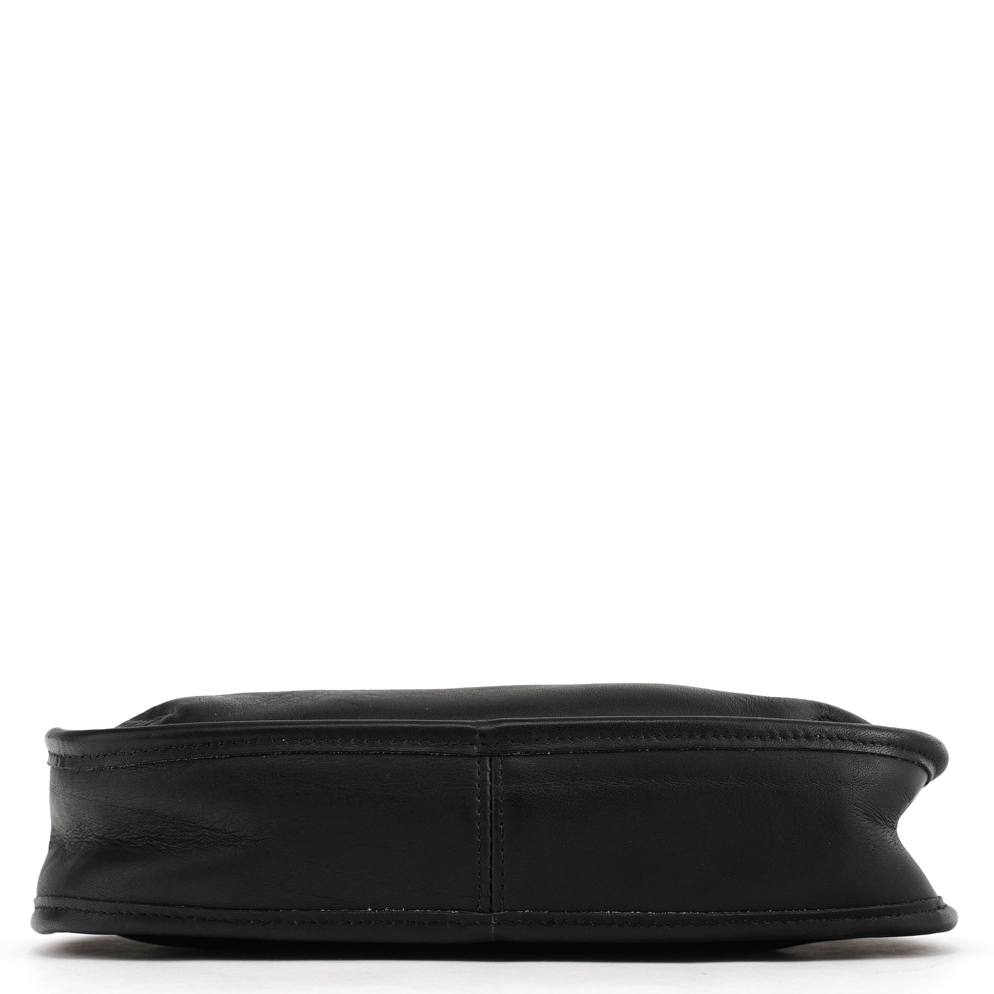 9027 Black Leather Ergo Mini Shoulder Bag