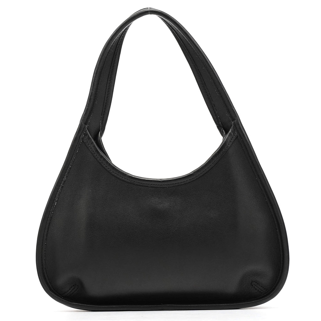 9027 Black Leather Ergo Mini Shoulder Bag