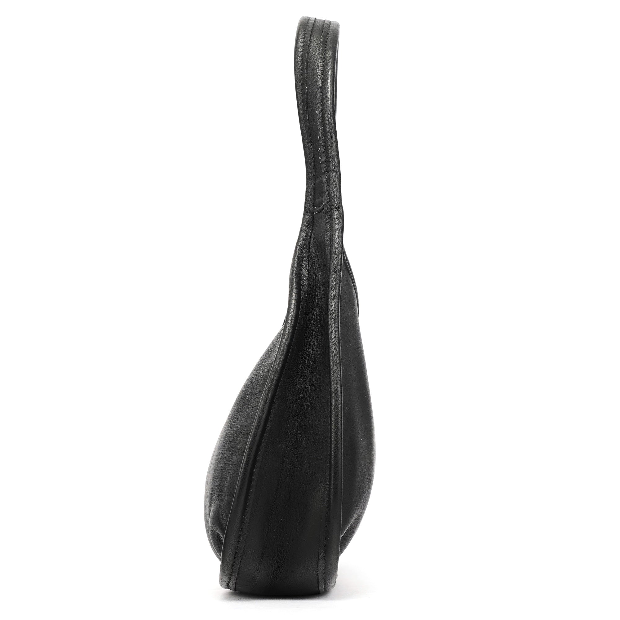 9027 Black Leather Ergo Mini Shoulder Bag