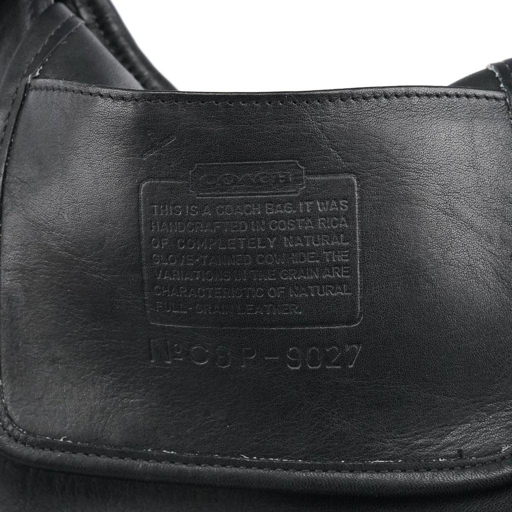 9027 Black Leather Ergo Mini Shoulder Bag