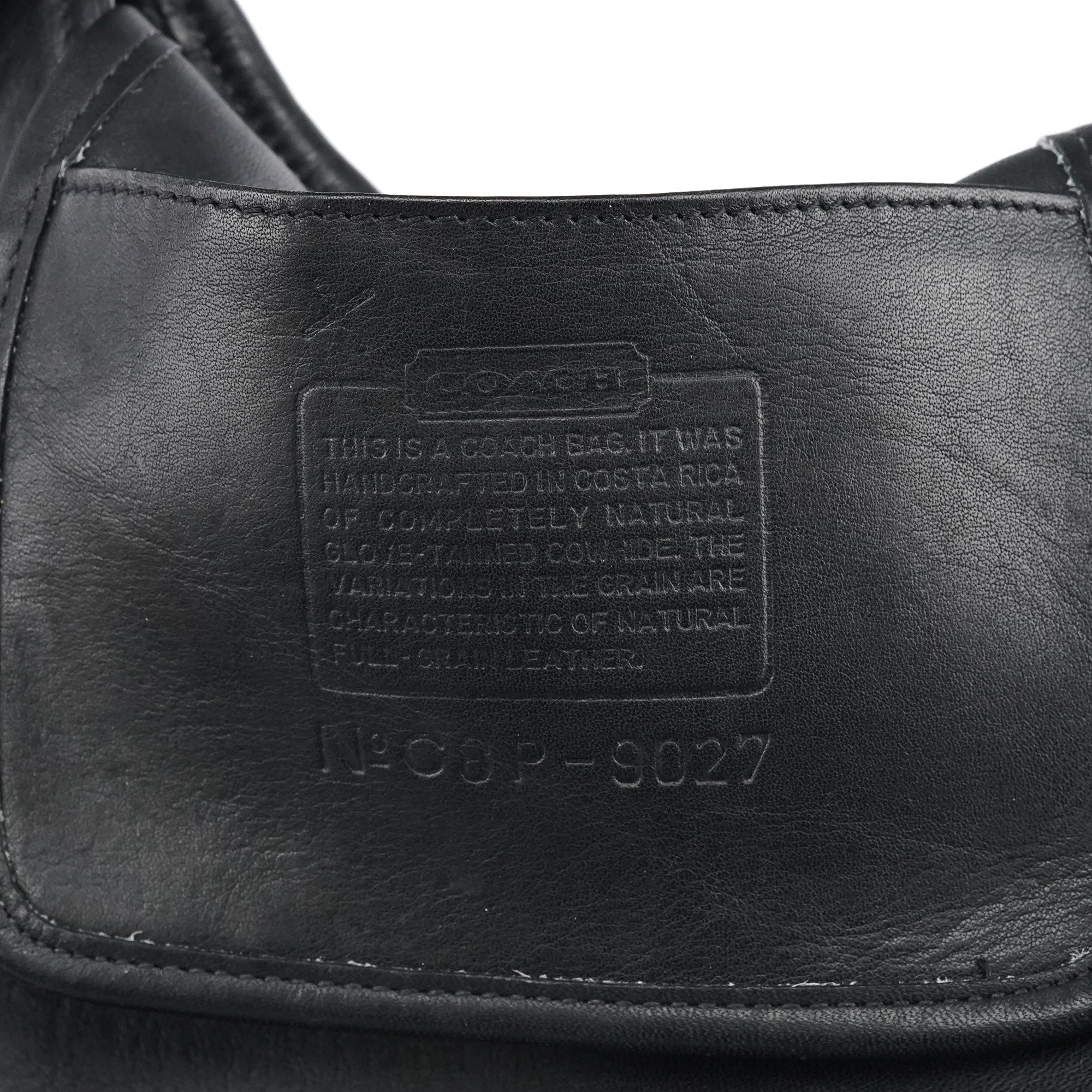 9027 Black Leather Ergo Mini Shoulder Bag