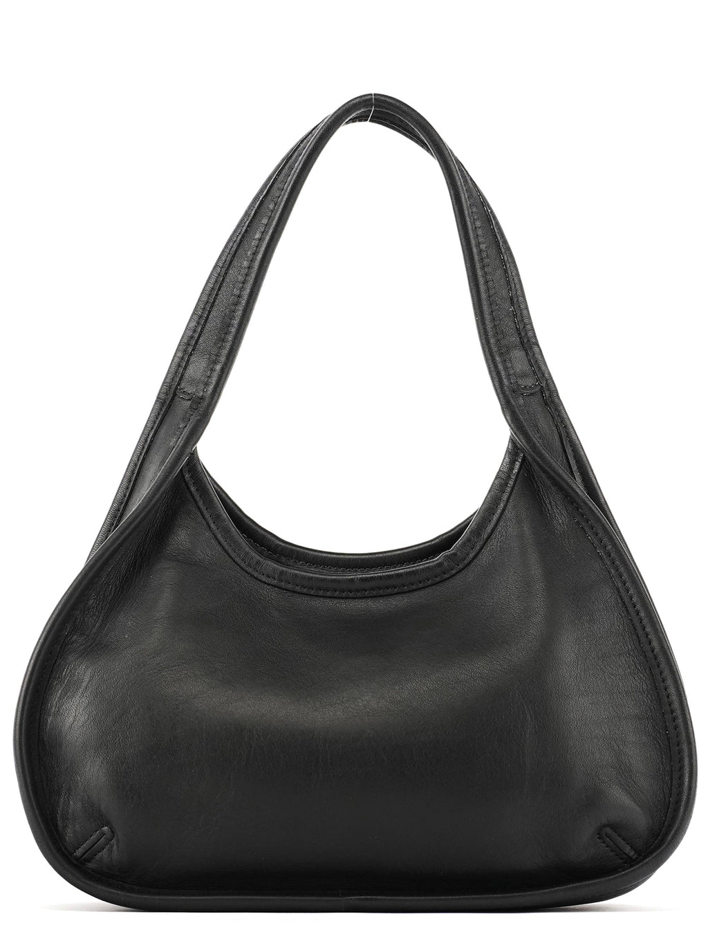 9027 Black Leather Ergo Mini Shoulder Bag