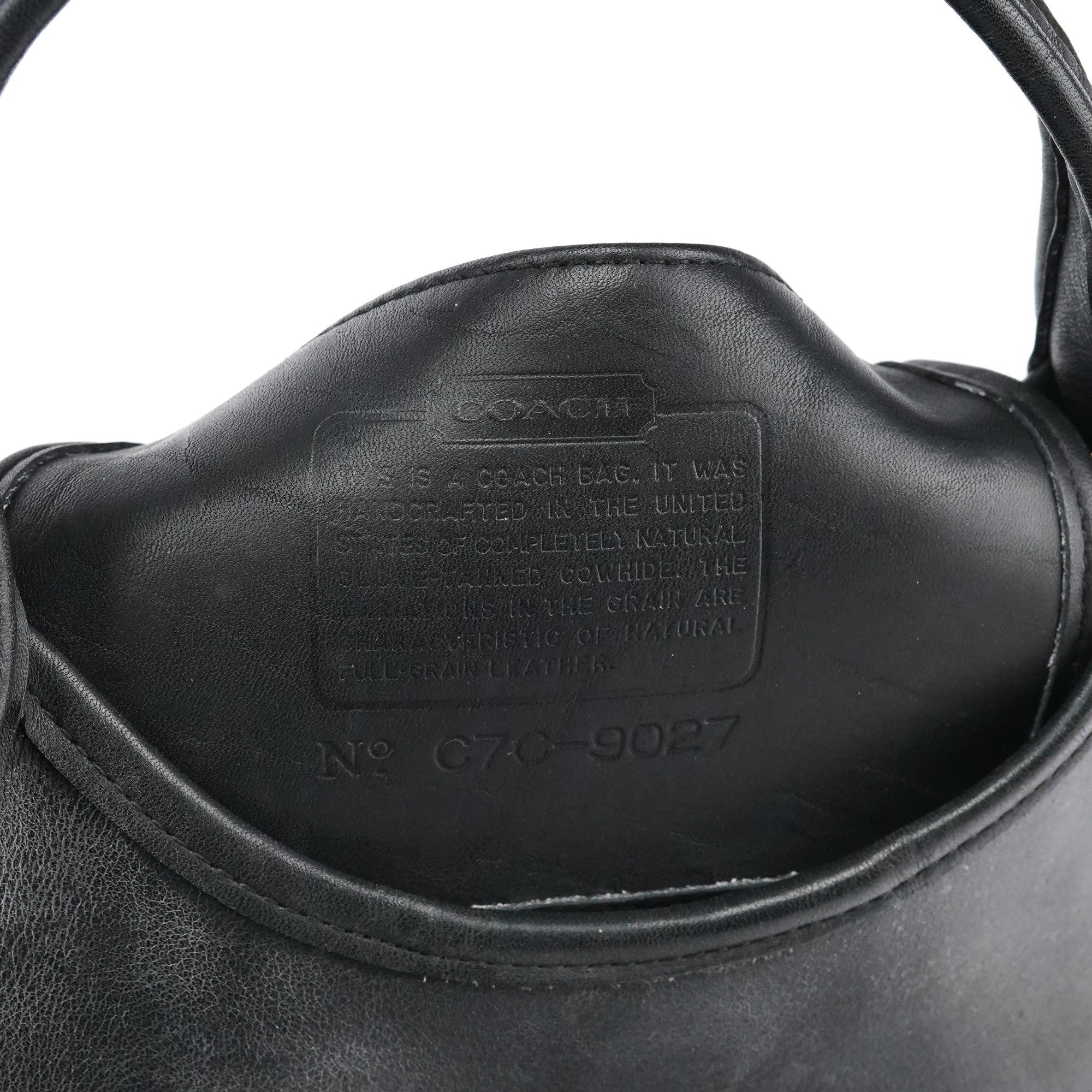 9027 Black Leather Ergo Shoulder Bag